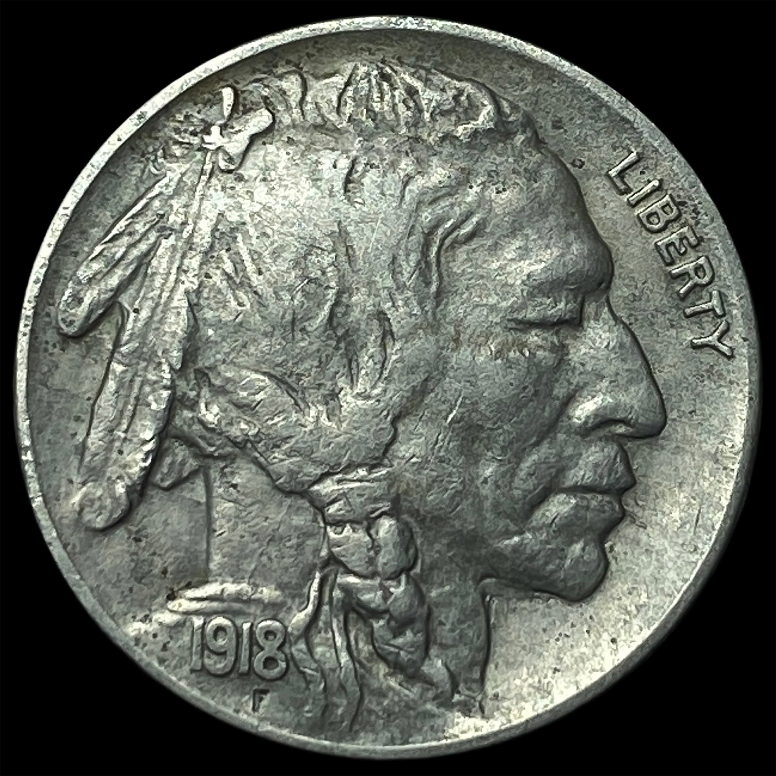 1918-S Buffalo Nickel CLOSELY UNCIRCULATED (1 of 2)