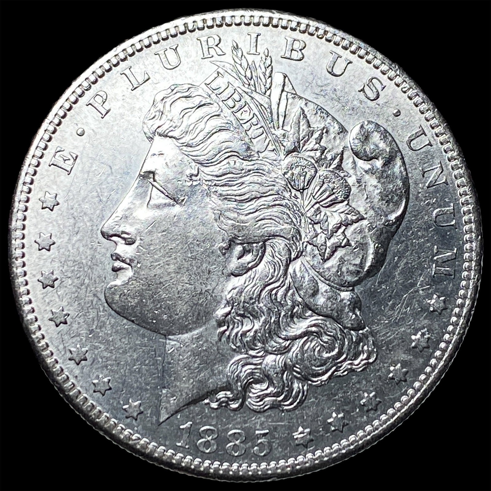 1885-S Silver Morgan Dollar CHOICE AU: 1885-S Silver Morgan Dollar CHOICE AU