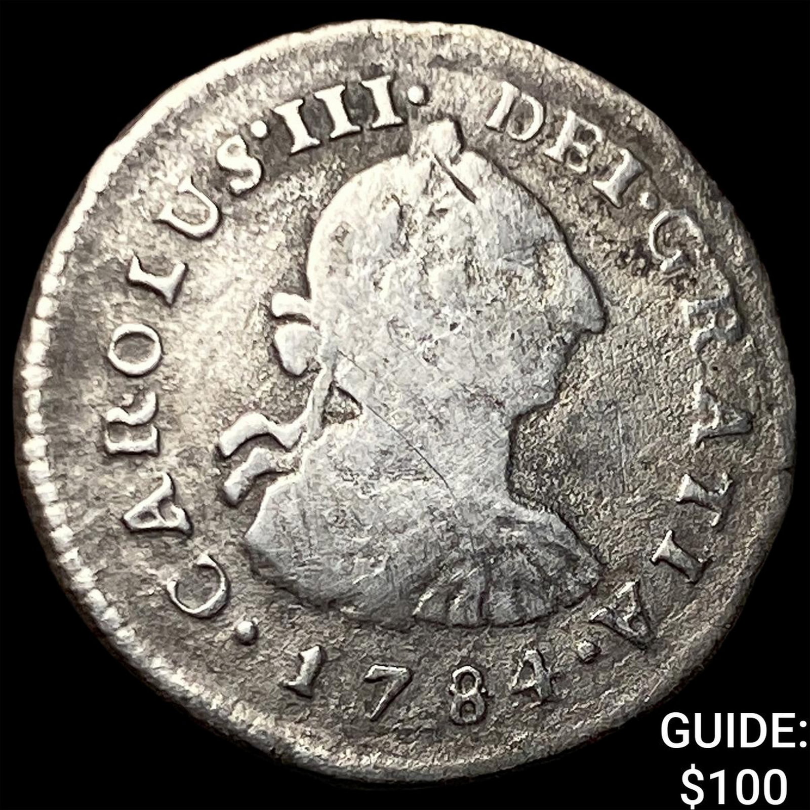 1784 Lima Silver 1/2 Real (1 of 2)
