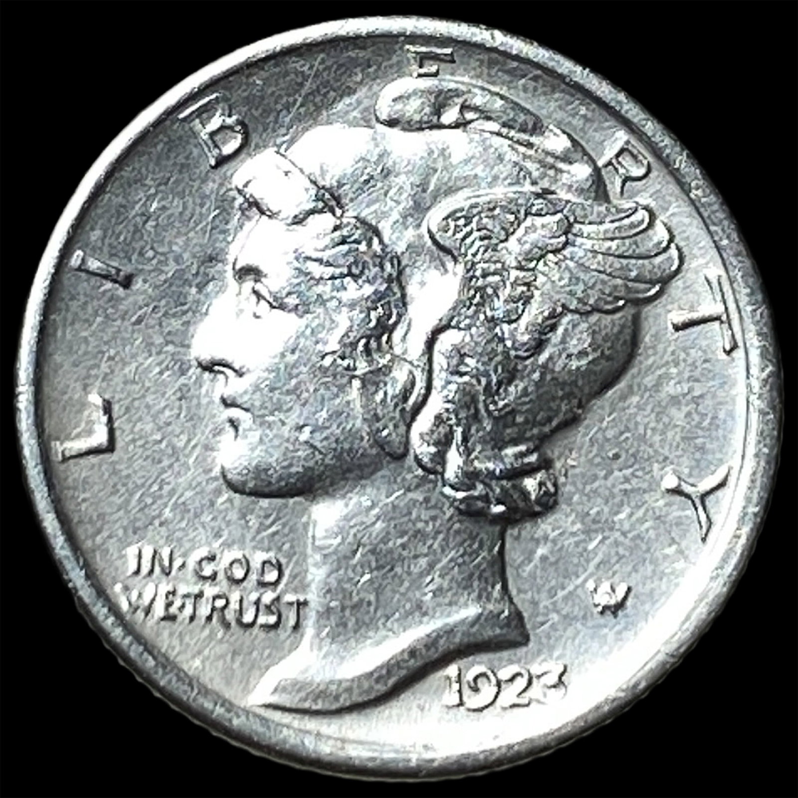 1923-S Silver Mercury Dime UNCIRCULATED: 1923-S Silver Mercury Dime UNCIRCULATED