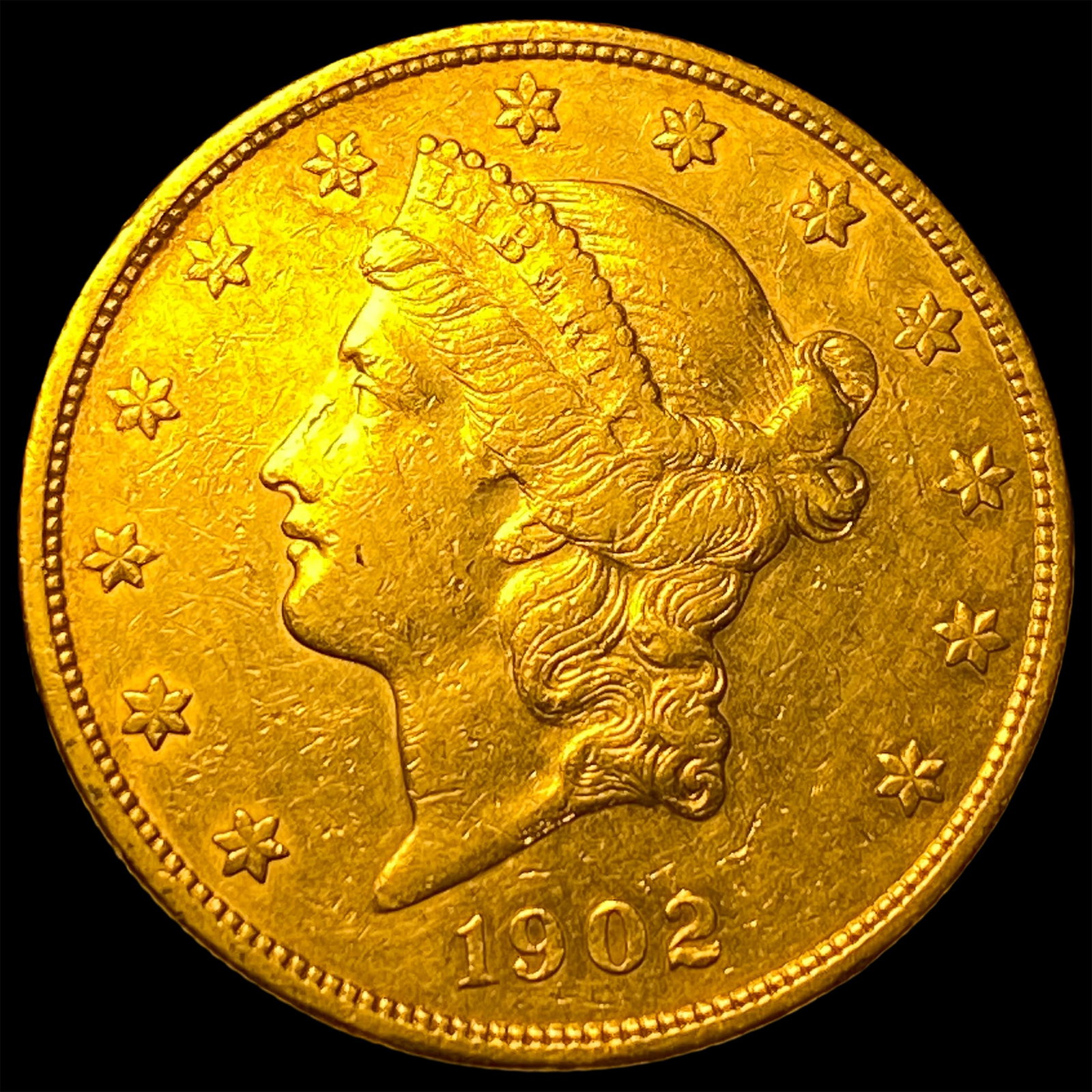 1902-S Gold $20 Liberty Head Double Eagle CHOICE AU (1 of 2)