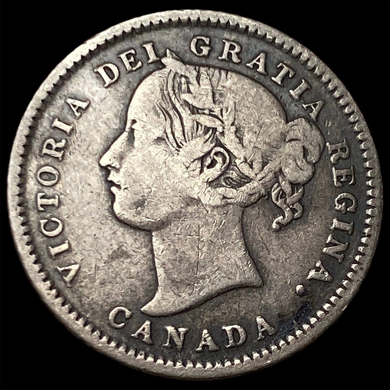 1880H Canada SIlver 10 Cents: 1880H Canada SIlver 10 Cents