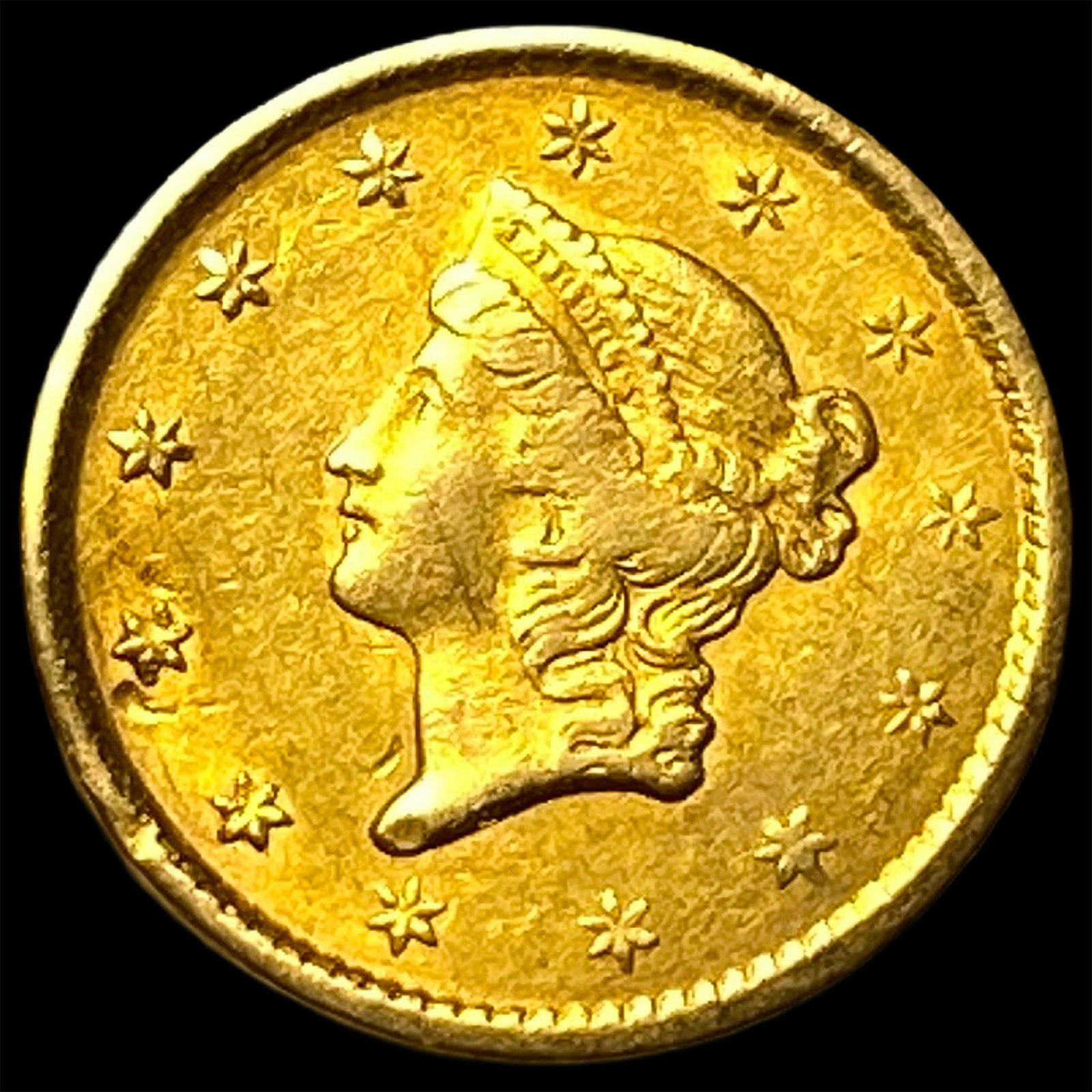 1851 Gold $1 Type 1 CLOSELY UNCIRCULATED: 1851 Gold $1 Type 1 CLOSELY UNCIRCULATED