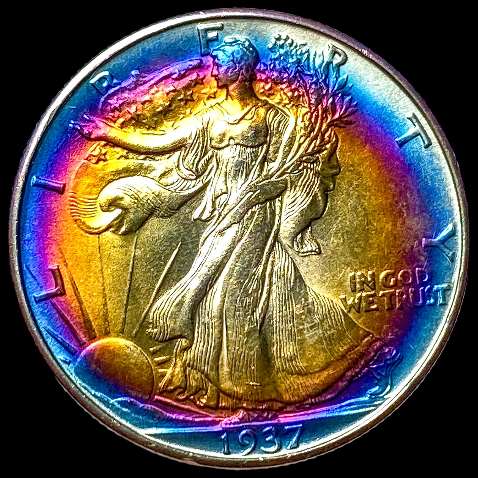 1937-D Walking Liberty Half Dollar UNCIRCULATED: 1937-D Walking Liberty Half Dollar UNCIRCULATED