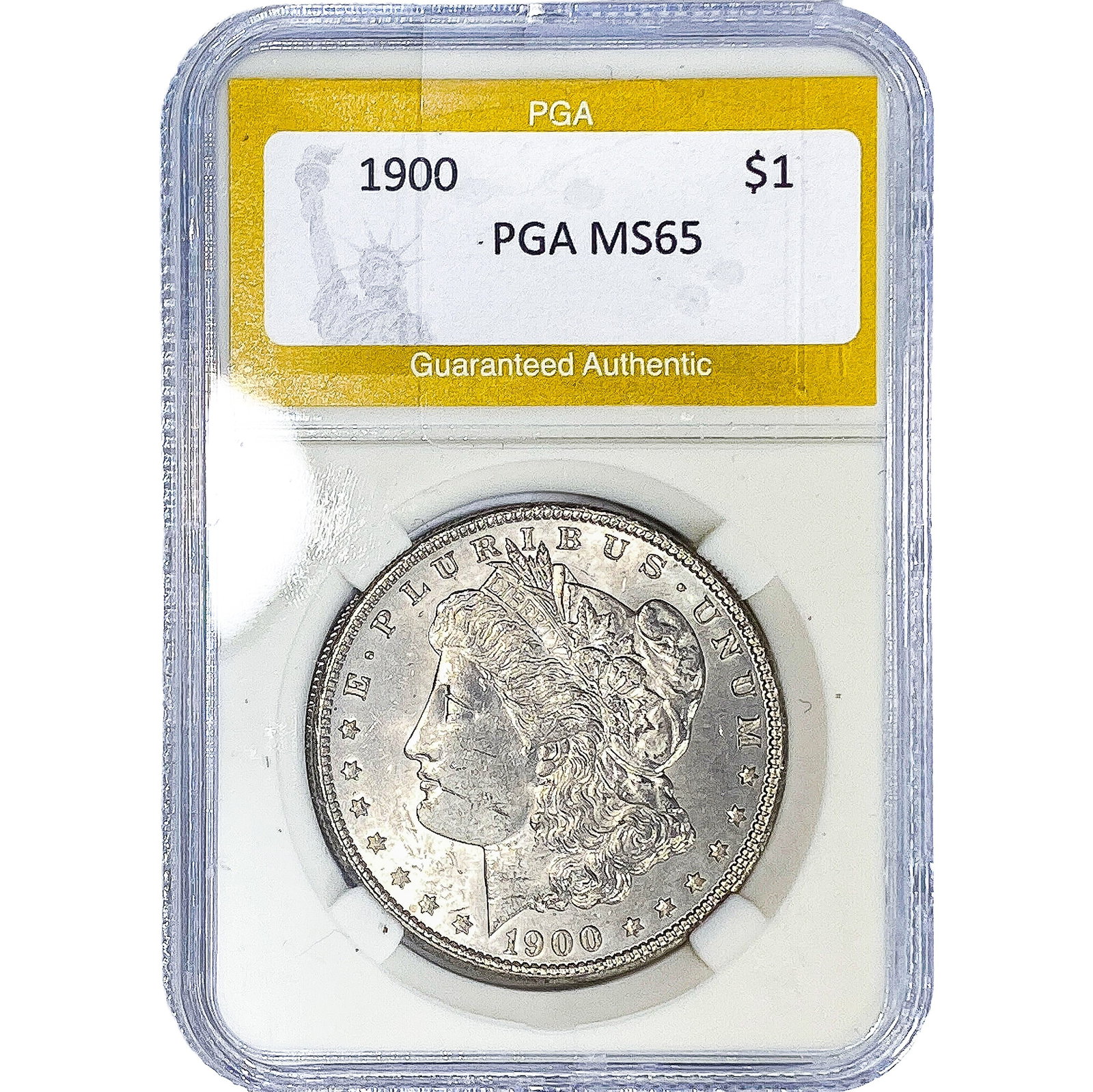 1900 Morgan Silver Dollar PGA MS65: 1900 Morgan Silver Dollar PGA MS65