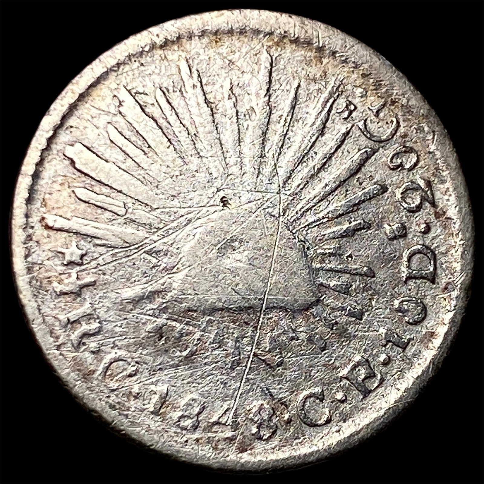 1848CCE Mexico Silver 1/2 Real: 1848CCE Mexico Silver 1/2 Real