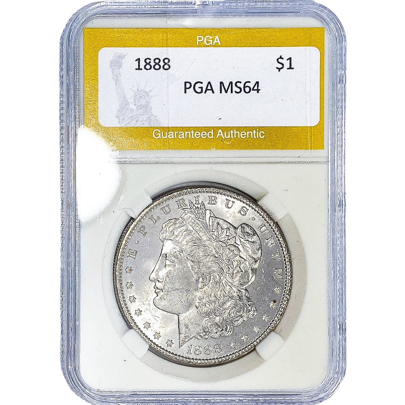 1888 Morgan Silver Dollar PGA MS64: 1888 Morgan Silver Dollar PGA MS64