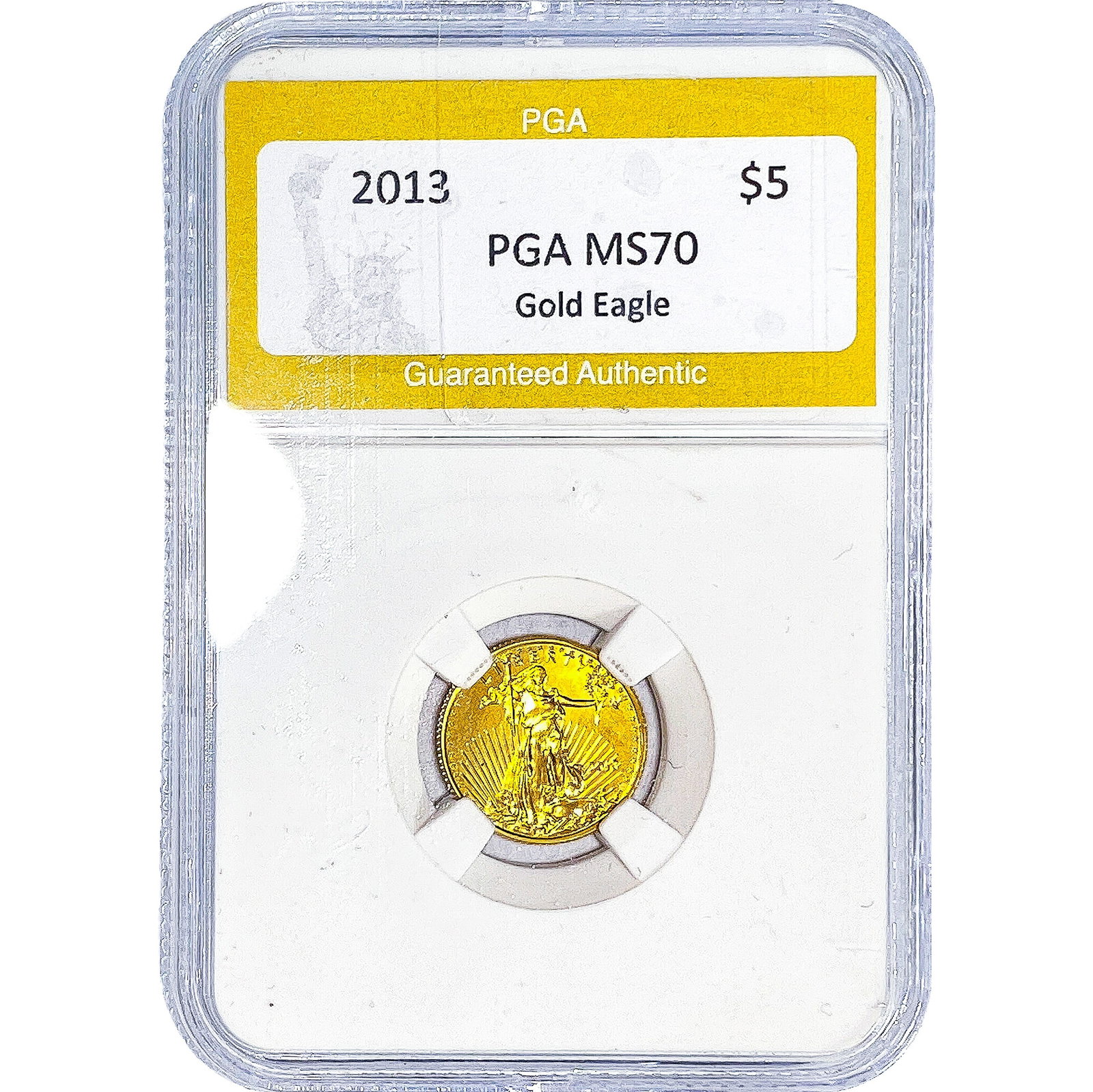 2013 Gold $5 American Eagle 1/10oz PGA MS70: 2013 Gold $5 American Eagle 1/10oz PGA MS70