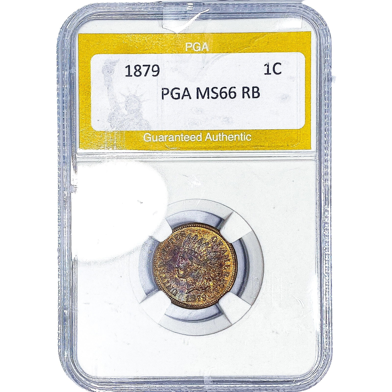 1879 Indian Head Cent PGA MS66 RB: 1879 Indian Head Cent PGA MS66 RB