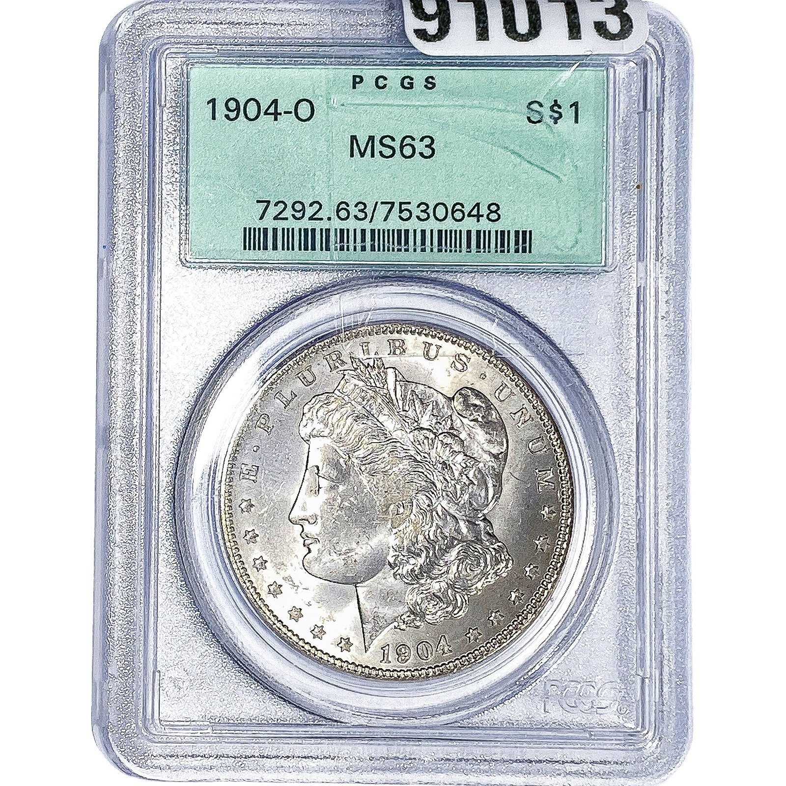 1904-O Morgan Silver Dollar PCGS MS63: 1904-O Morgan Silver Dollar PCGS MS63