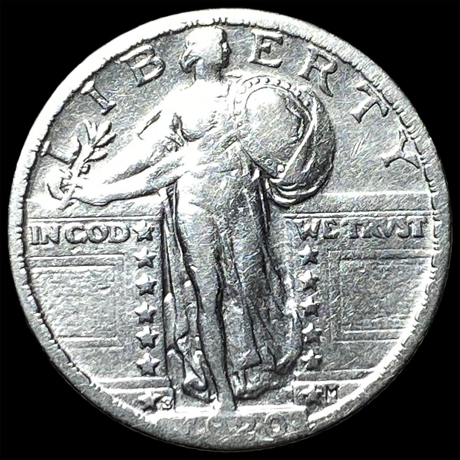 1920-S Standing Liberty Quarter CLOSELY UNCIRCULATED: 1920-S Standing Liberty Quarter CLOSELY UNCIRCULATED