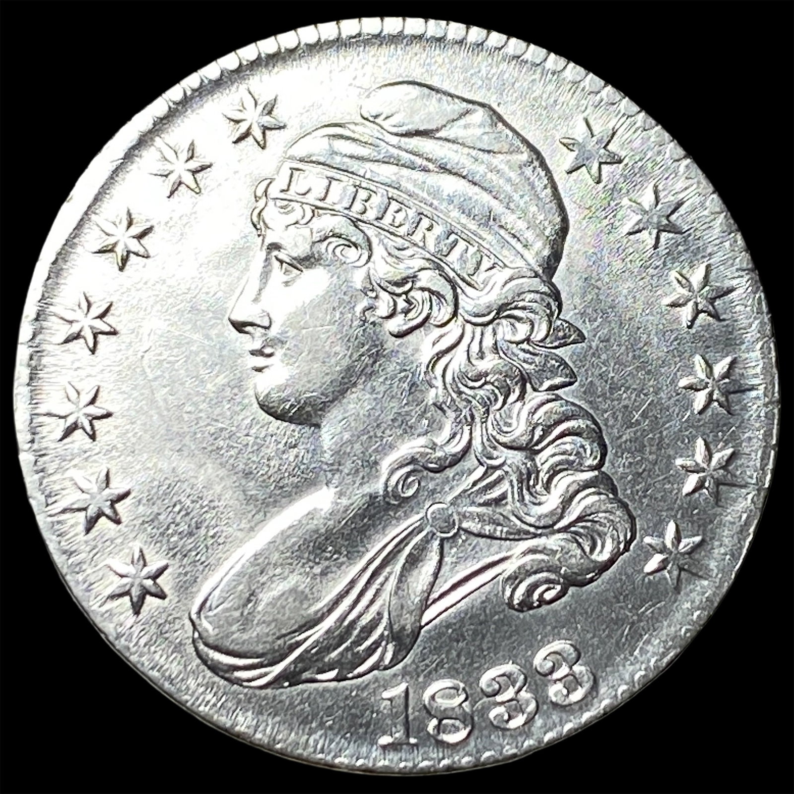 1833 Capped Bust Half Dollar UNCIRCULATED (1 of 2)