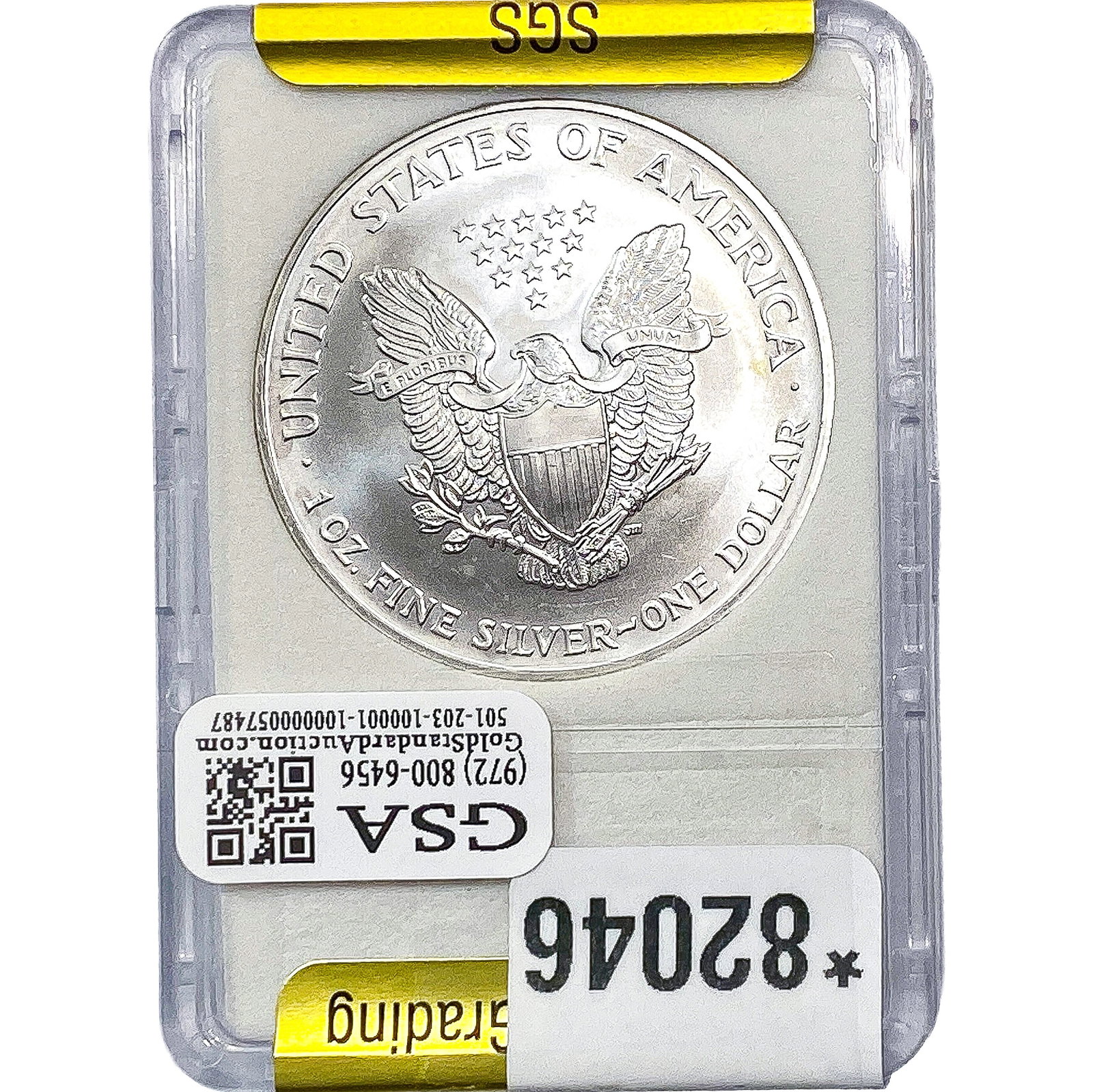 2003 Silver Eagle SGS MS70 - 2