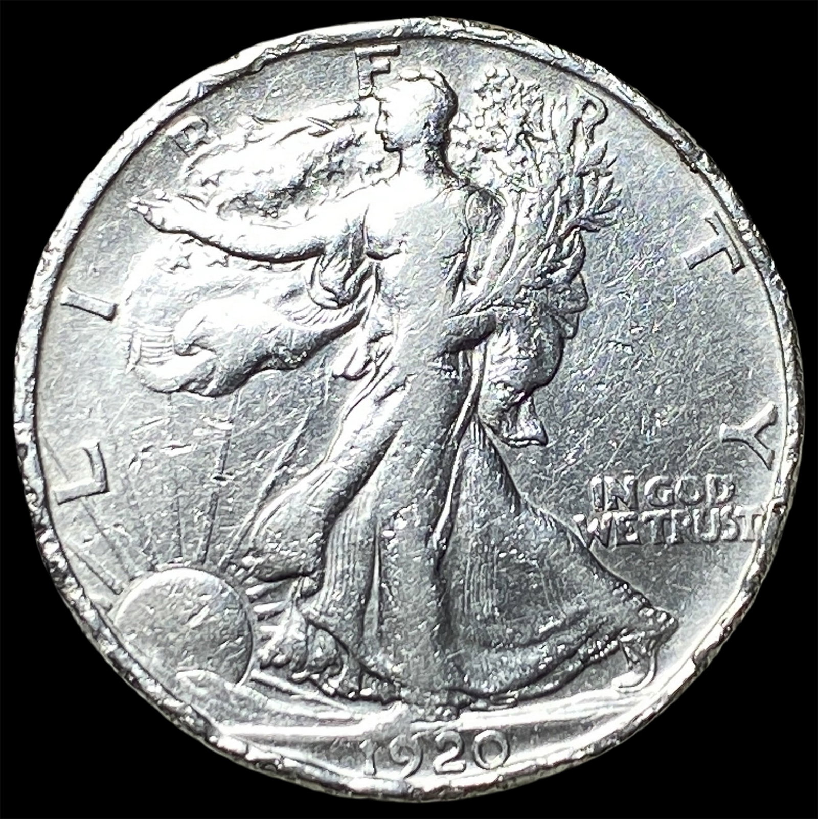 1920-D Silver Walking Liberty Half Dollar HIGH GRADE: 1920-D Silver Walking Liberty Half Dollar HIGH GRADE