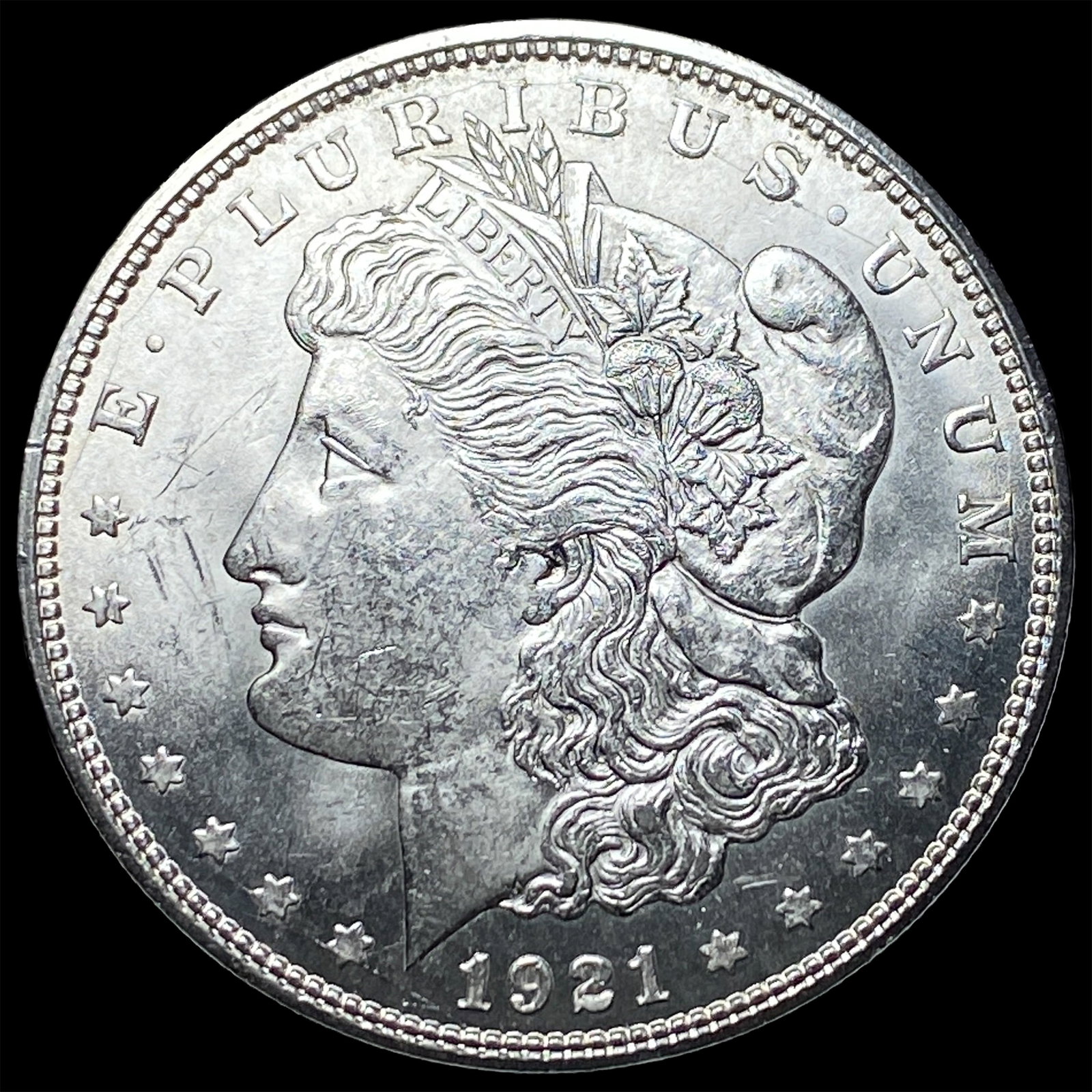 1921-D Silver Morgan Dollar CHOICE BU: 1921-D Silver Morgan Dollar CHOICE BU