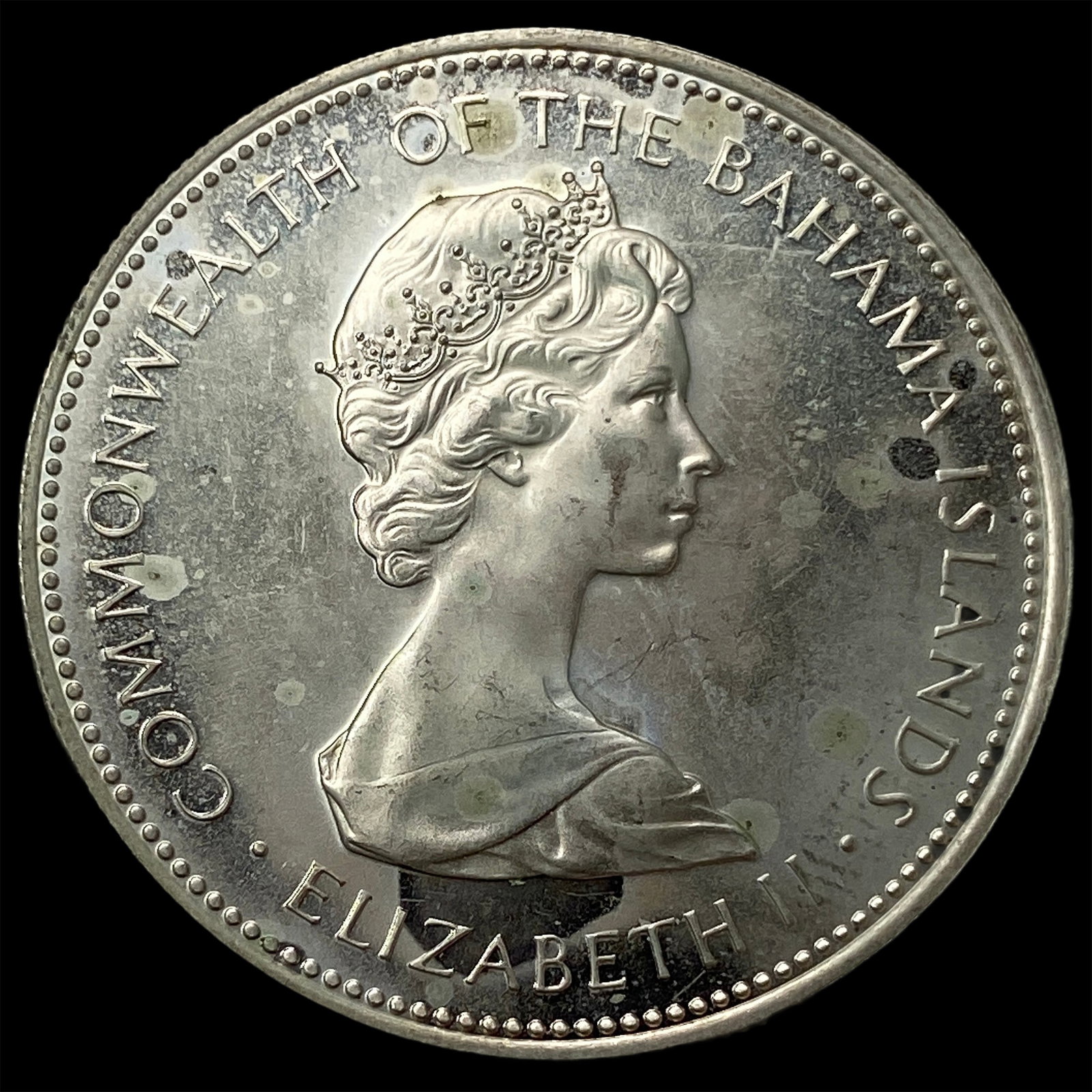 1972-FM Bahamas SIlver Dollar Proof: 1972-FM Bahamas SIlver Dollar Proof