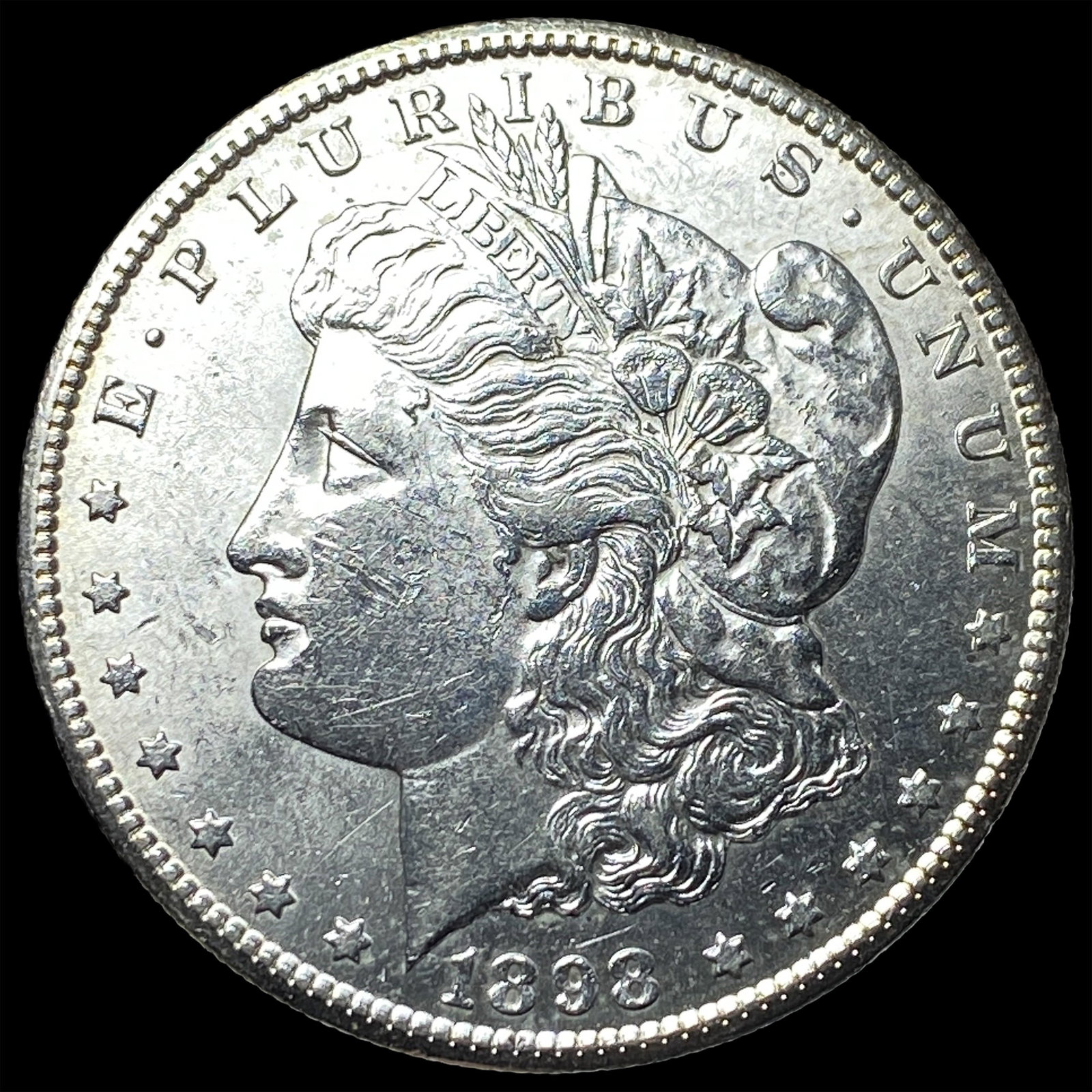 1898-S Silver Morgan Dollar CHOICE AU: 1898-S Silver Morgan Dollar CHOICE AU