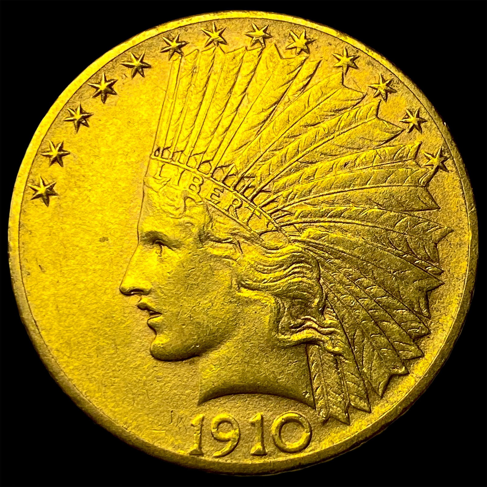 1910-D Gold $10 Indian Head Eagle UNCIRCULATED: 1910-D Gold $10 Indian Head Eagle UNCIRCULATED