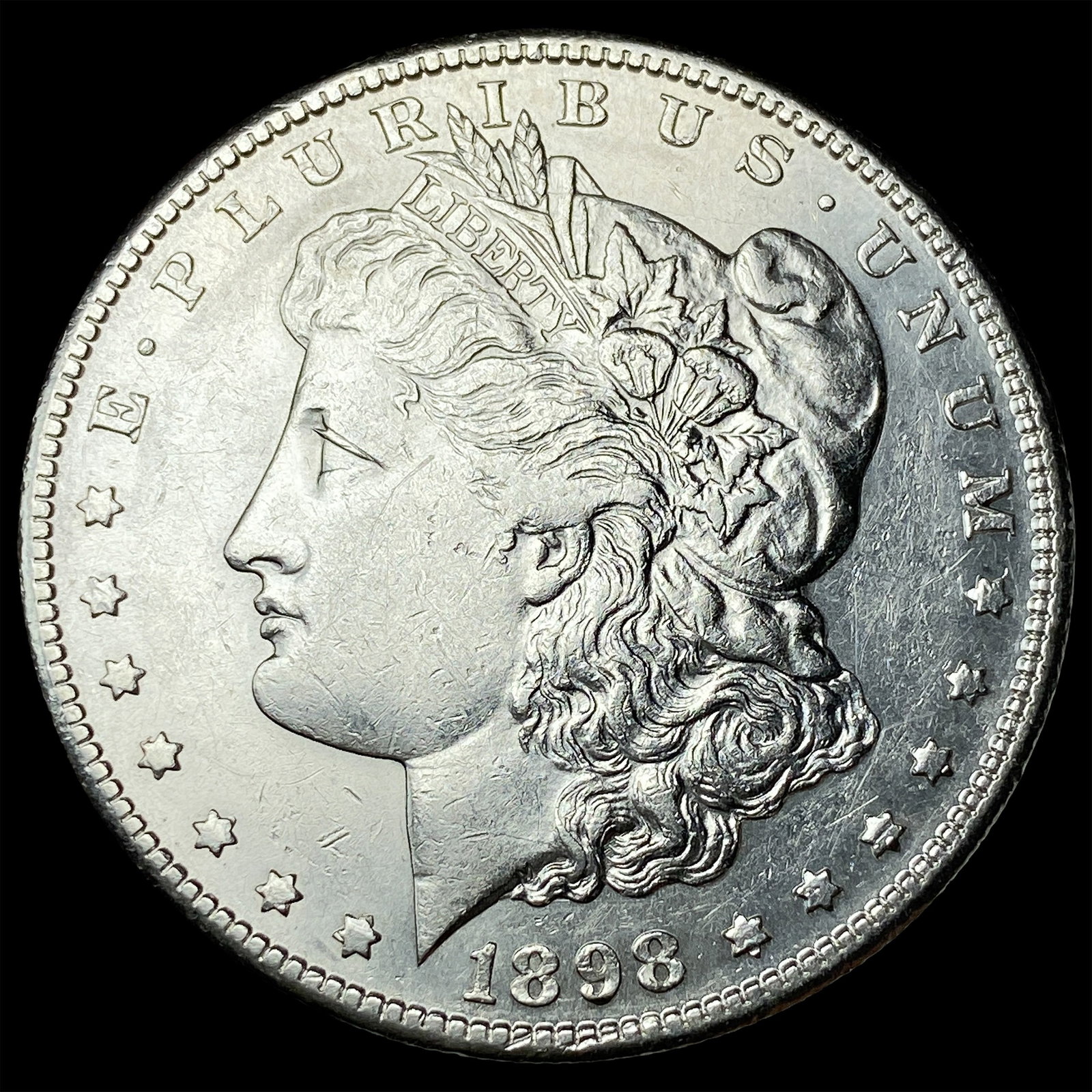 1898-S Silver Morgan Dollar CLOSELY UNCIRCULATED: 1898-S Silver Morgan Dollar CLOSELY UNCIRCULATED