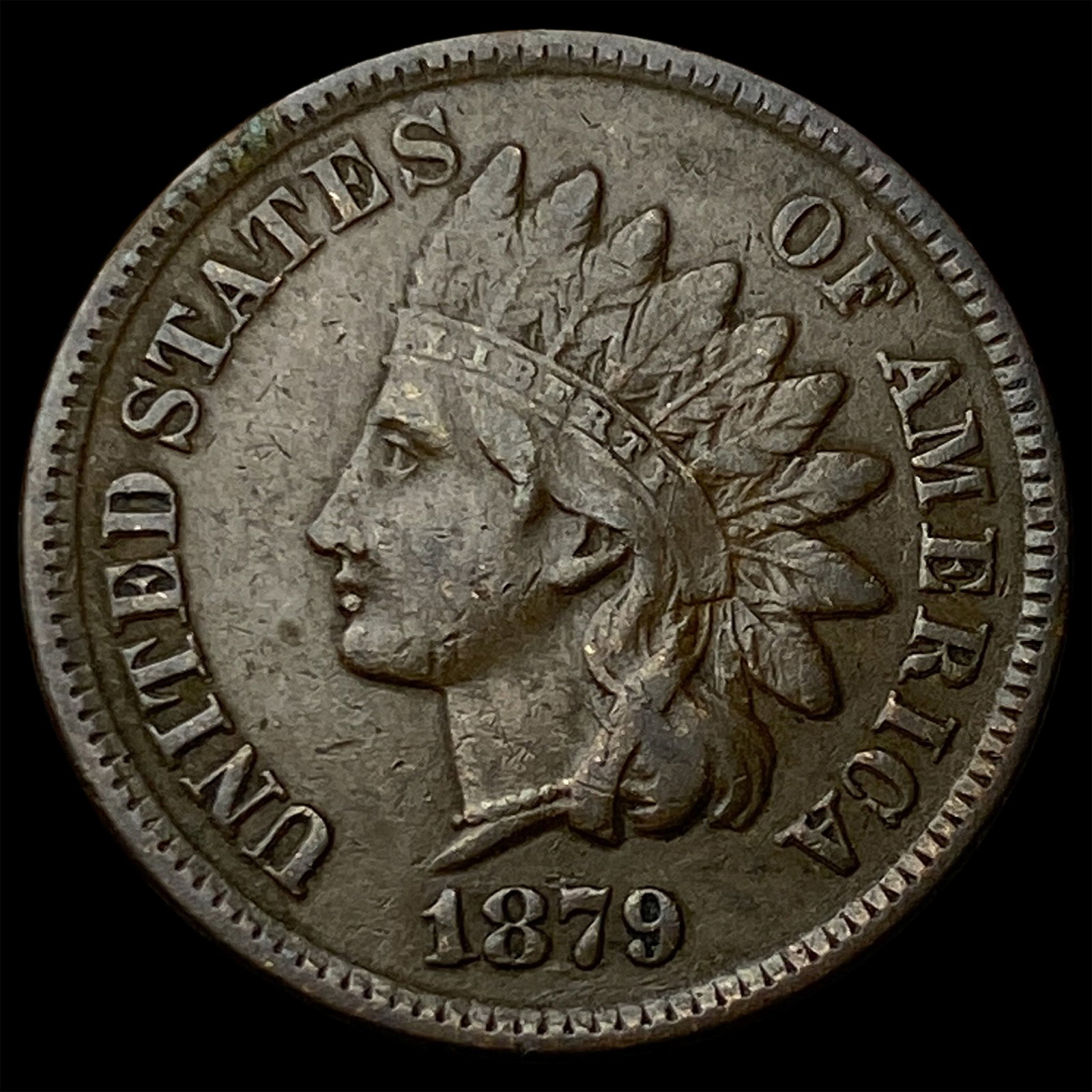 1879 Indian Head Cent NEARLY UNCIRCULATED: 1879 Indian Head Cent NEARLY UNCIRCULATED