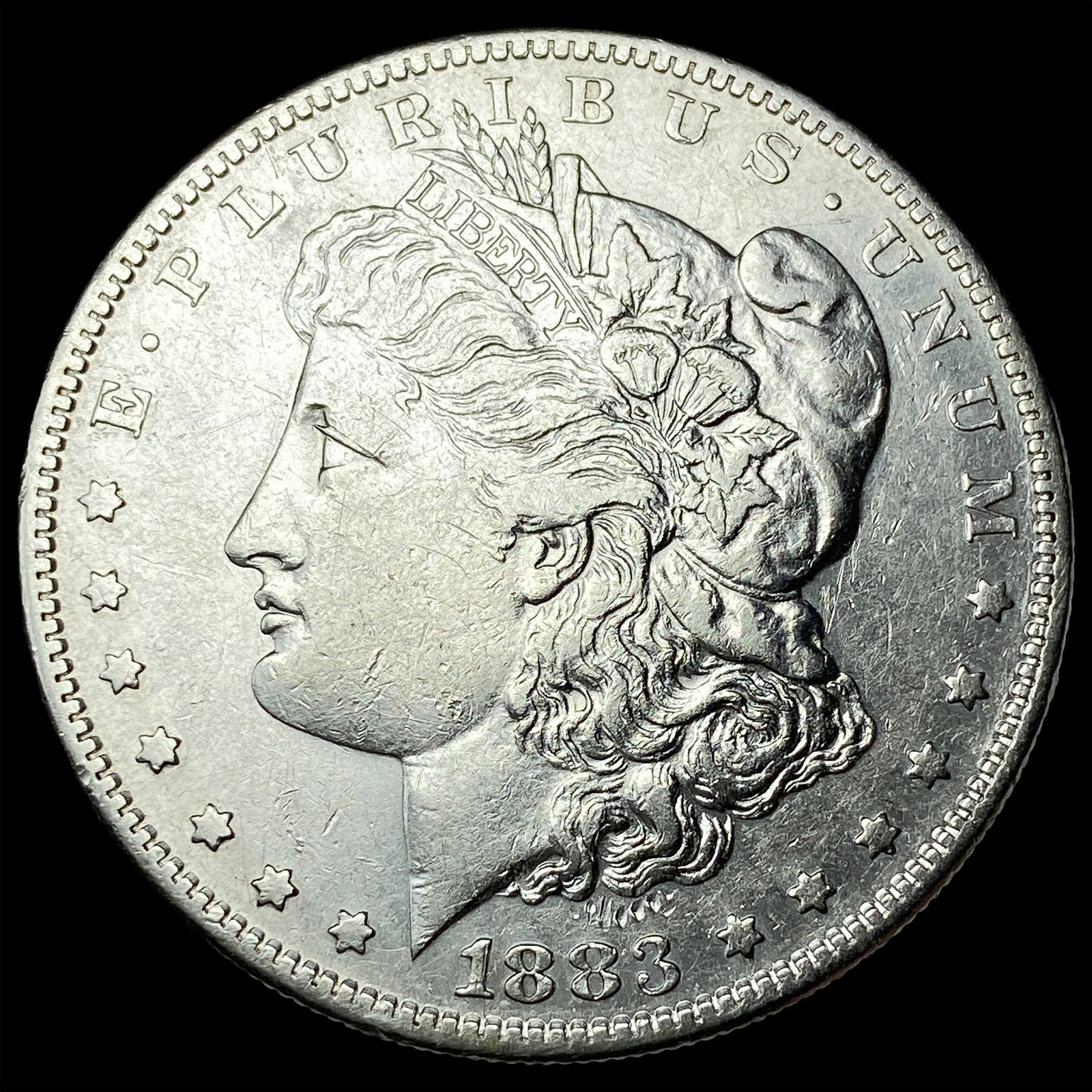 1883-S Silver Morgan Dollar CLOSELY UNCIRCULATED: 1883-S Silver Morgan Dollar CLOSELY UNCIRCULATED