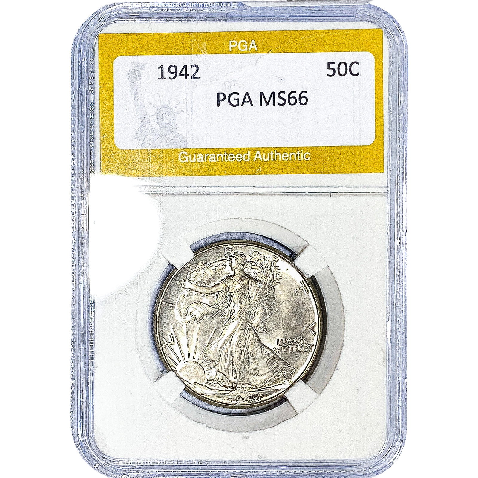 1942 Walking Liberty Half Dollar PGA MS66 (1 of 2)
