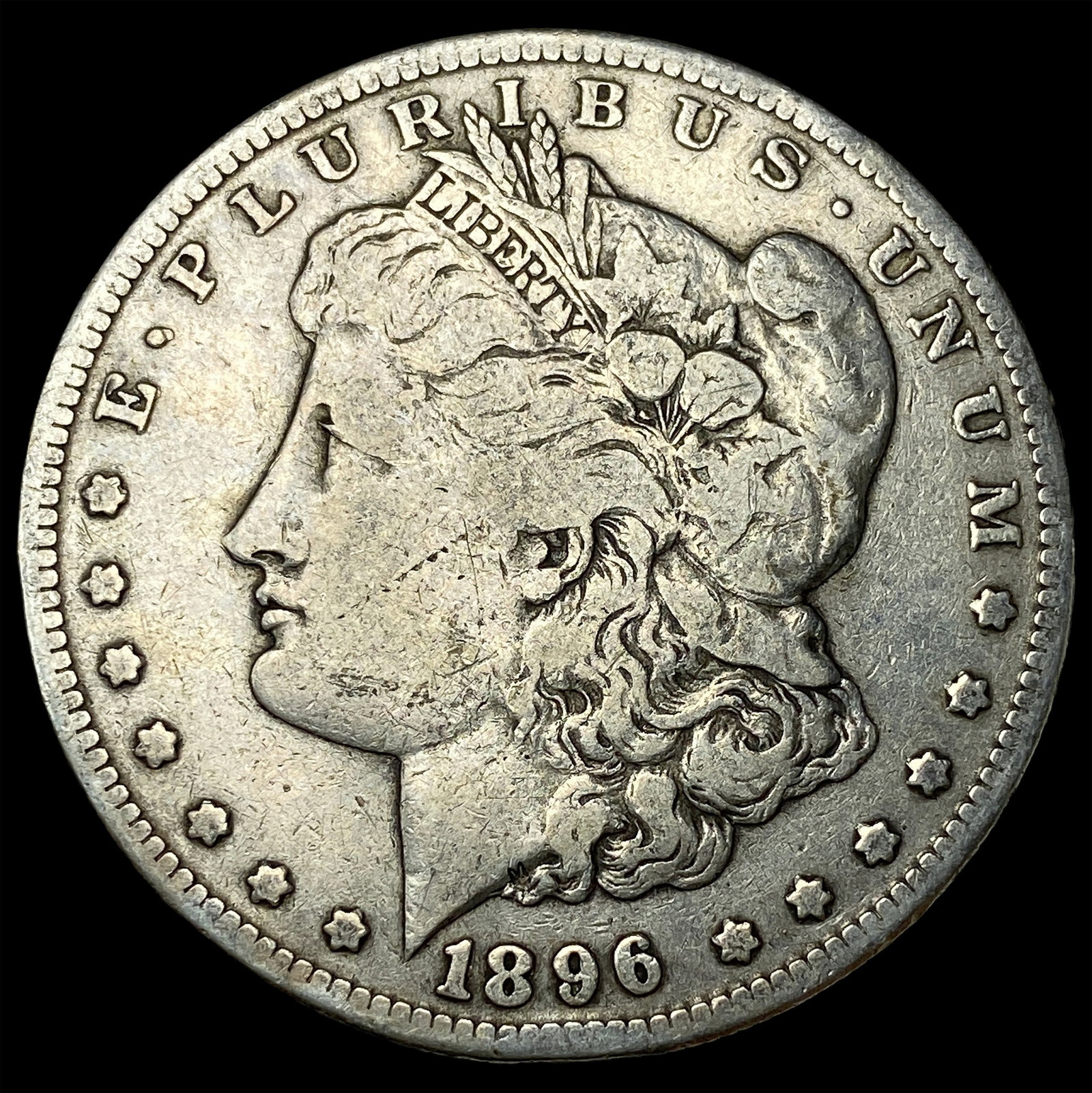 1896-S Silver Morgan Dollar LIGHTLY CIRCULATED: 1896-S Silver Morgan Dollar LIGHTLY CIRCULATED