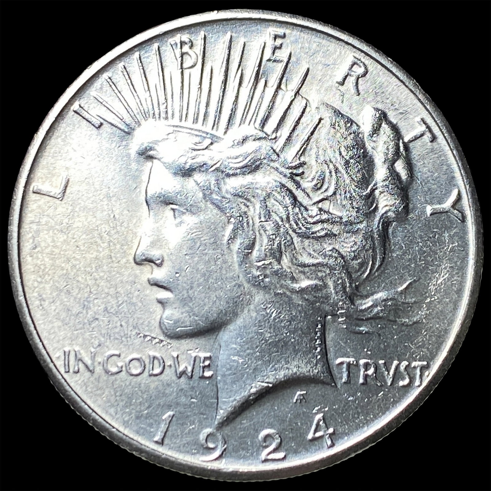 1924-S Silver Peace Dollar UNCIRCULATED: 1924-S Silver Peace Dollar UNCIRCULATED