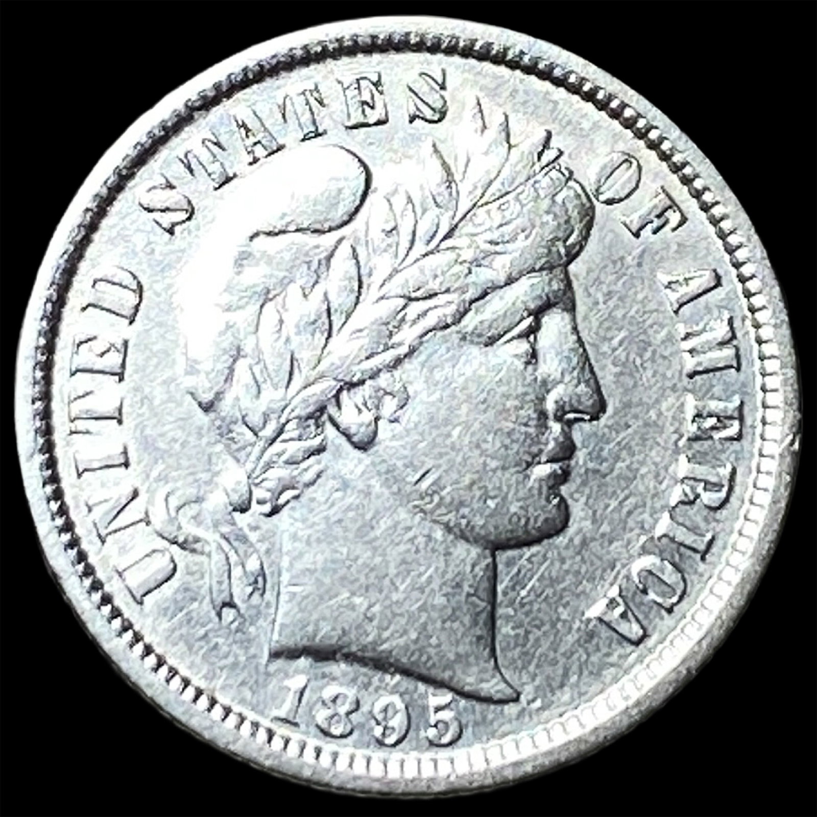 1895 Silver Barber Dime CLOSELY UNCIRCULATED (1 of 2)
