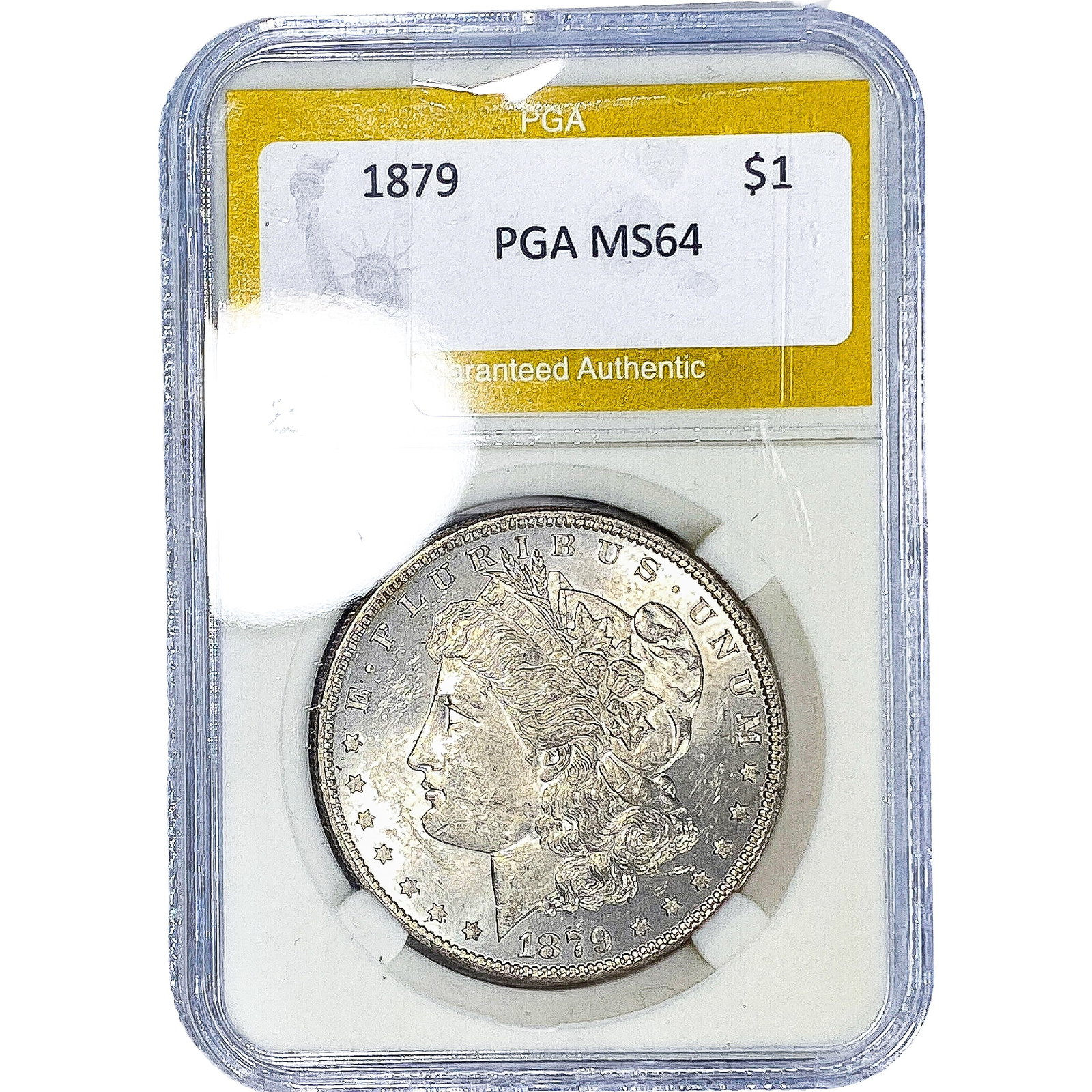 1879 Morgan Silver Dollar PGA MS64: 1879 Morgan Silver Dollar PGA MS64