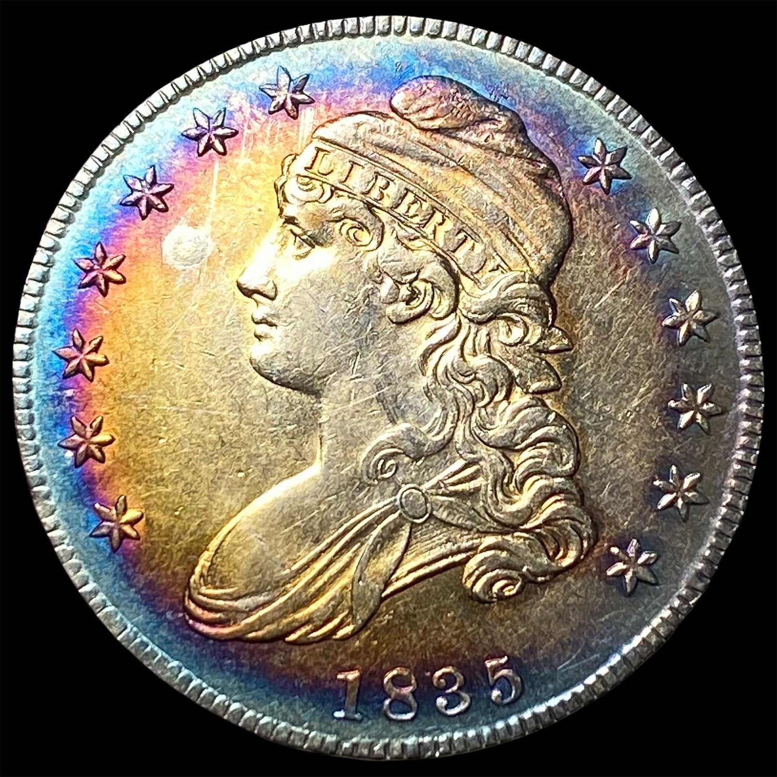 1835 Capped Bust Half Dollar UNCIRCULATED (1 of 2)