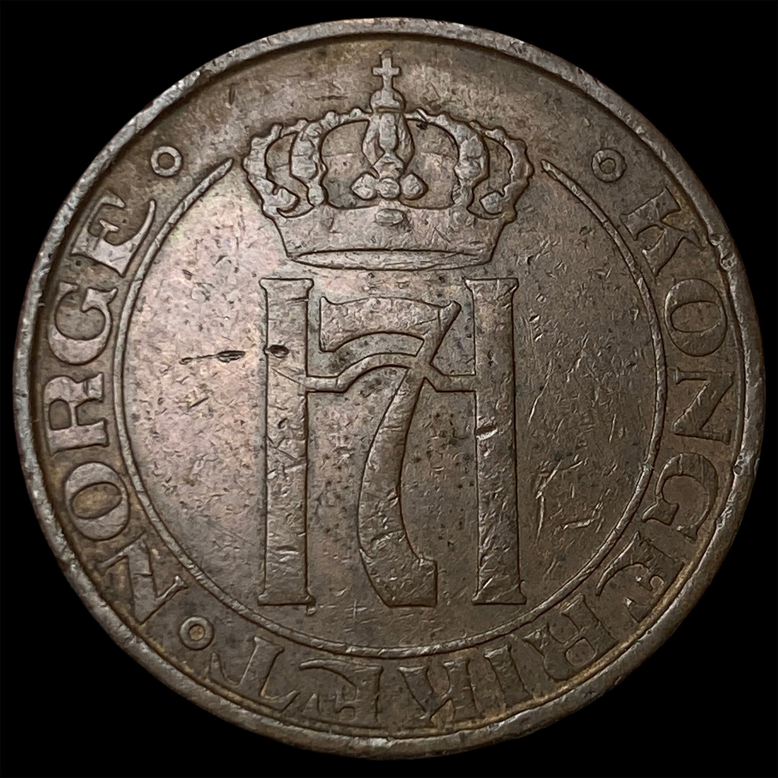 1930 Norway Copper 5 Ore: 1930 Norway Copper 5 Ore