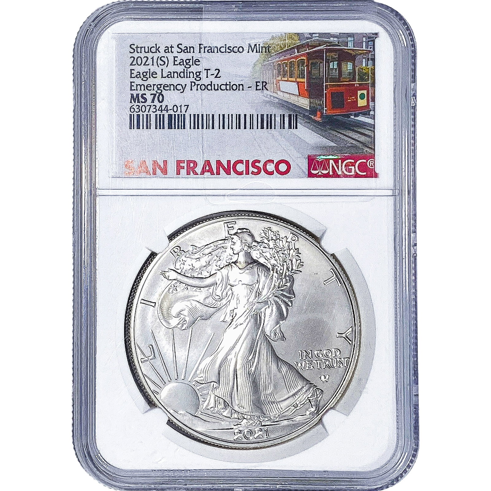 2021-S Silver Eagle NGC MS70: 2021-S Silver Eagle NGC MS70