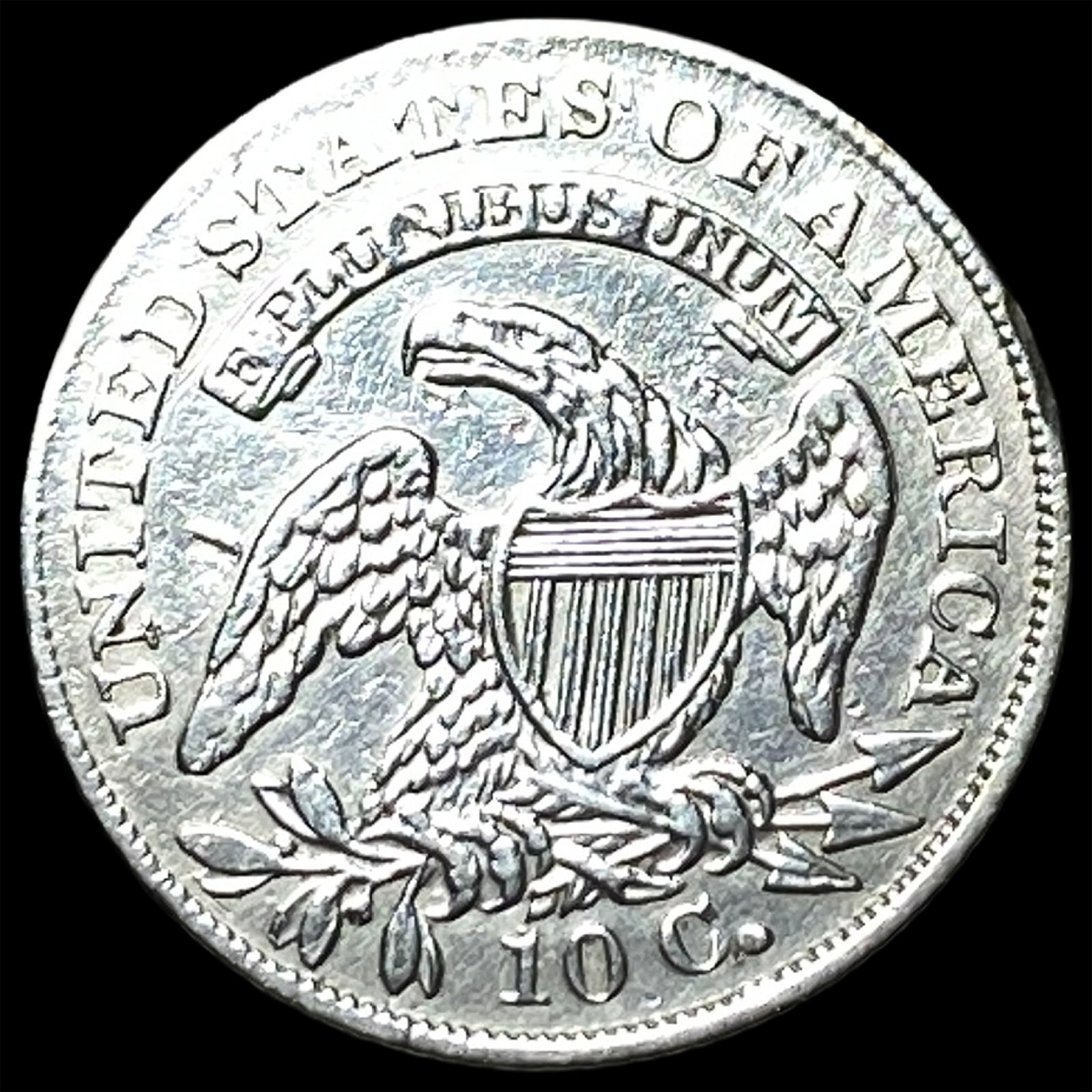 1835 Silver Capped Bust Dime CLOSELY UNCIRCULATED - 2