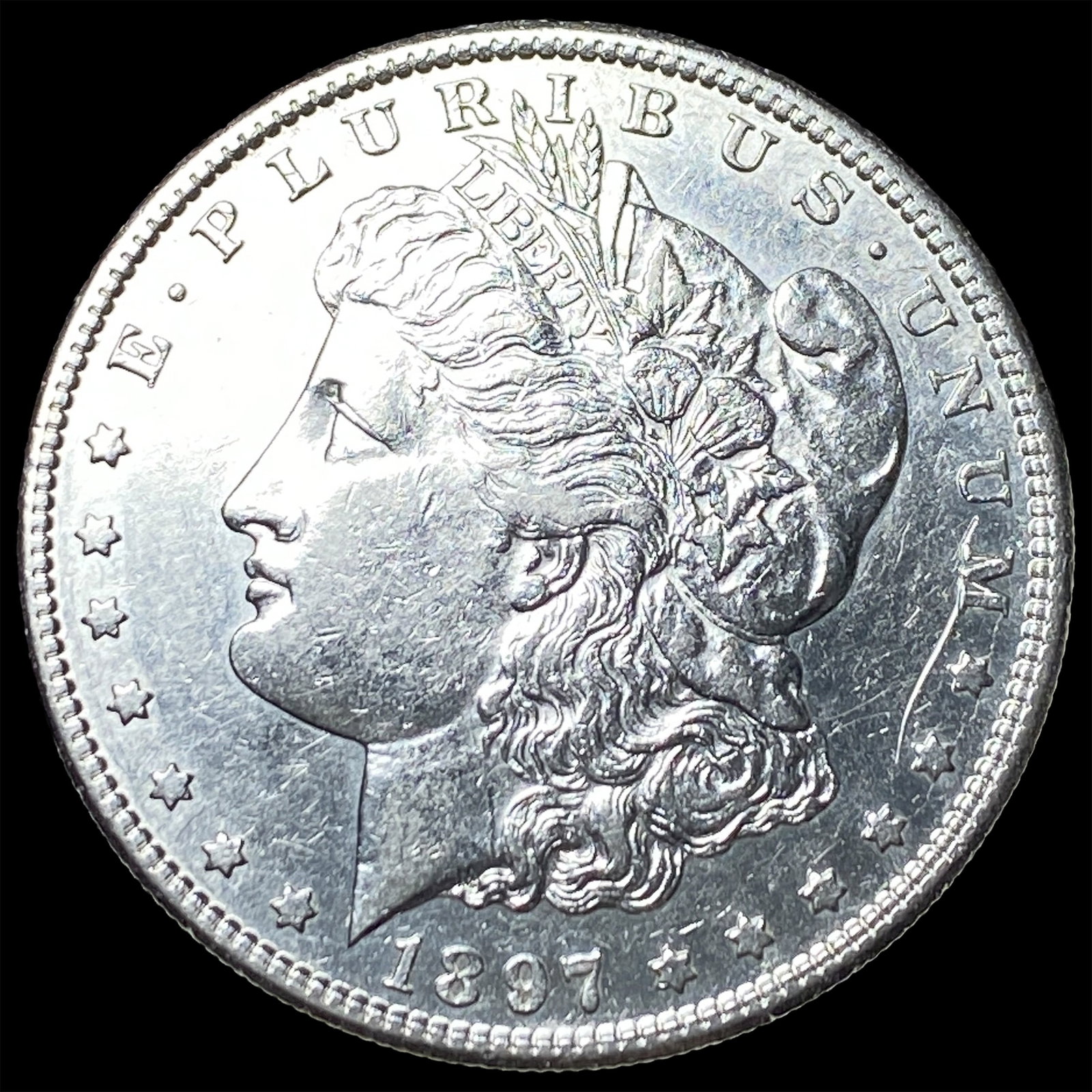 1897-S Silver Morgan Dollar CLOSELY UNCIRCULATED: 1897-S Silver Morgan Dollar CLOSELY UNCIRCULATED