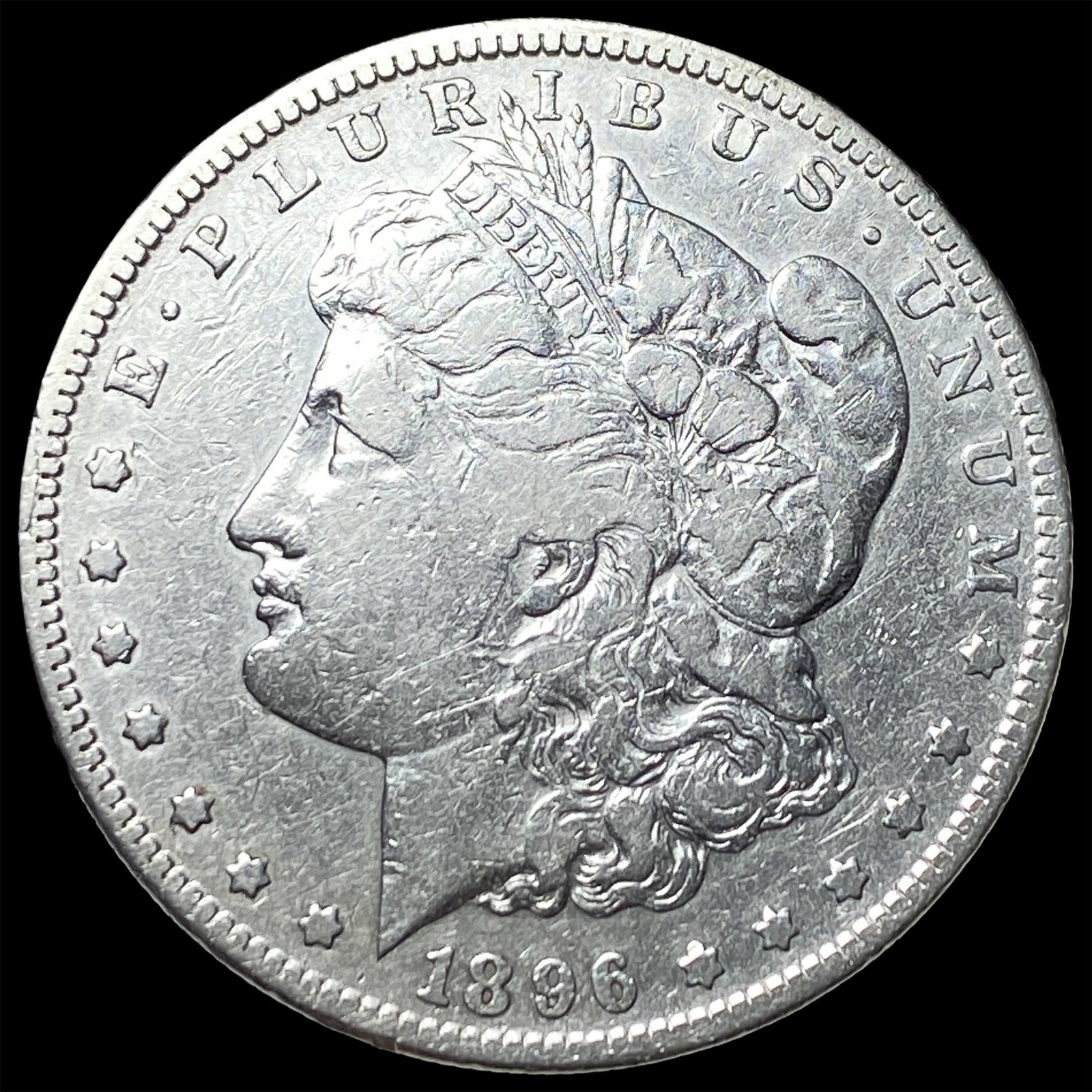 1896-S Silver Morgan Dollar NEARLY UNCIRCULATED: 1896-S Silver Morgan Dollar NEARLY UNCIRCULATED