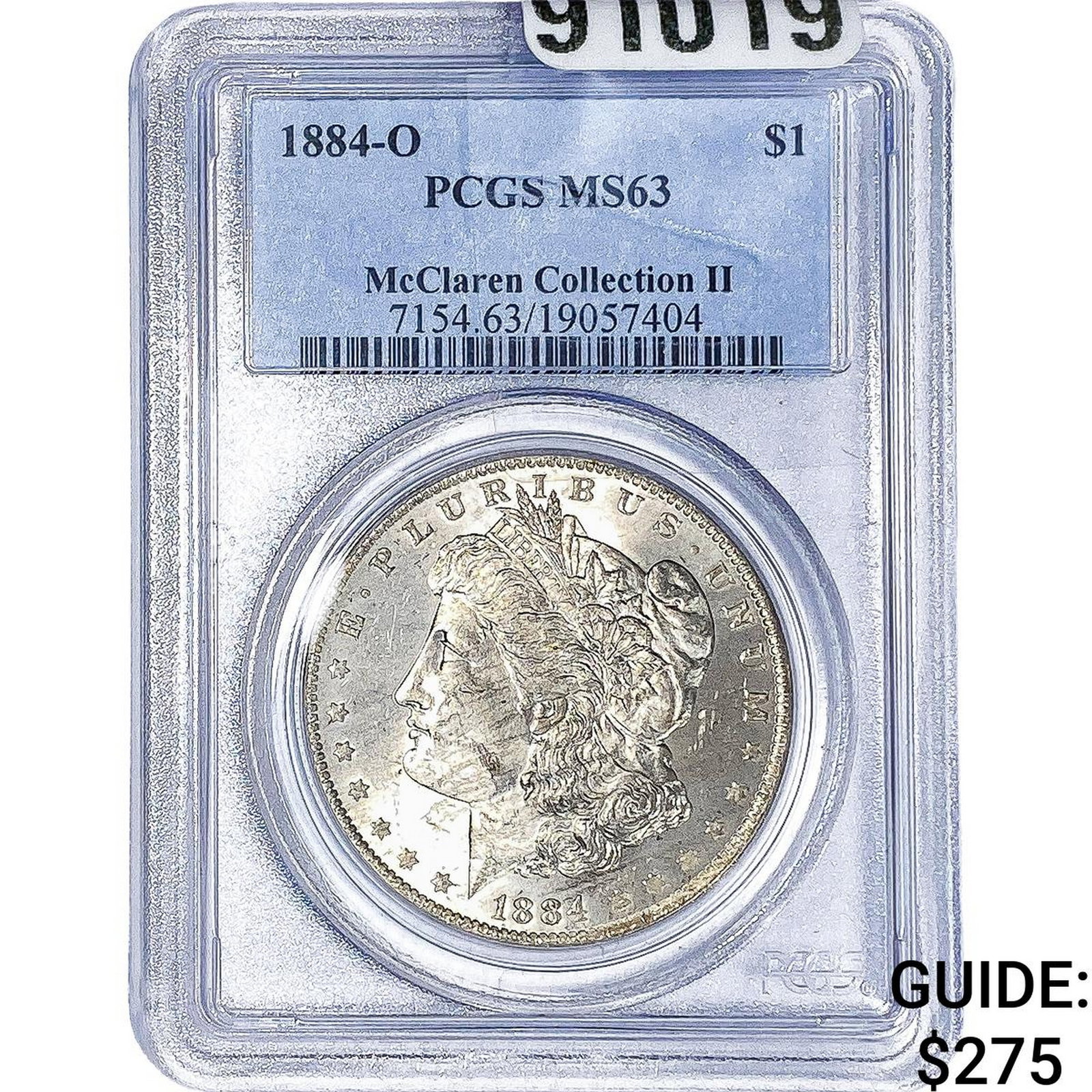 1884-O Morgan Silver Dollar PCGS MS63: 1884-O Morgan Silver Dollar PCGS MS63