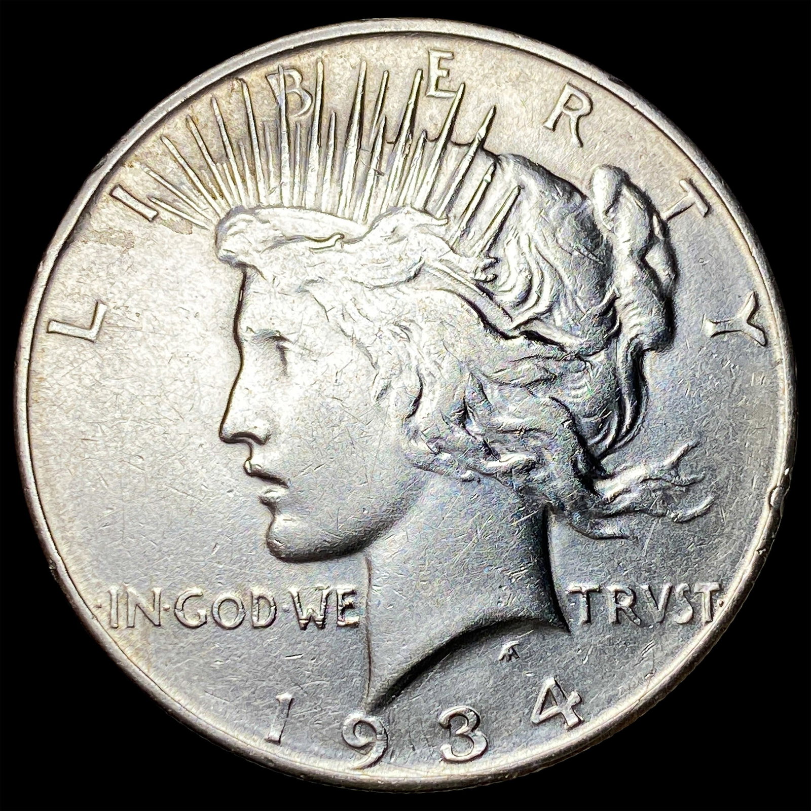 1934-D Silver Peace Dollar CHOICE AU: 1934-D Silver Peace Dollar CHOICE AU