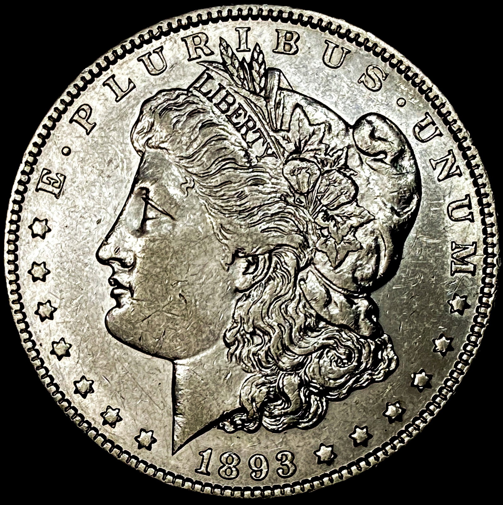 1893 Silver Morgan Dollar CLOSELY UNCIRCULATED: 1893 Silver Morgan Dollar CLOSELY UNCIRCULATED