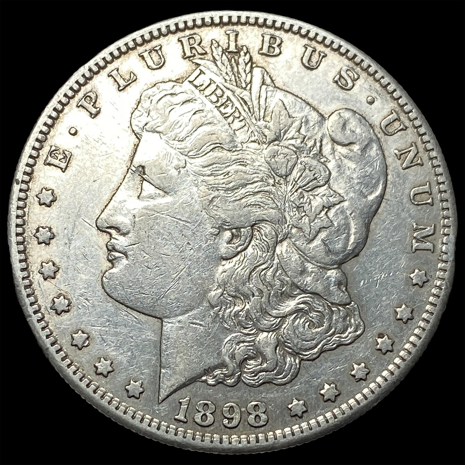 1898-S Silver Morgan Dollar CLOSELY UNCIRCULATED: 1898-S Silver Morgan Dollar CLOSELY UNCIRCULATED