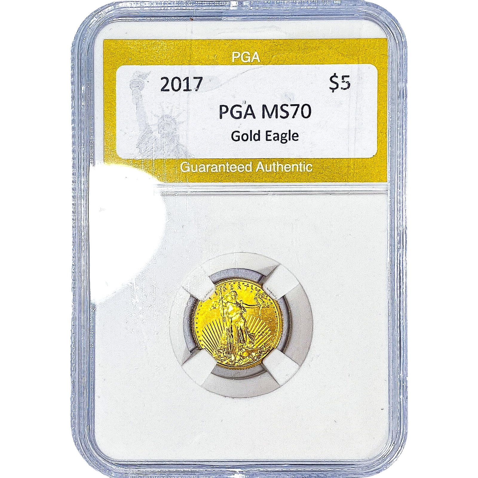 2017 Gold $5 American Eagle 1/10oz PGA MS70 (1 of 2)