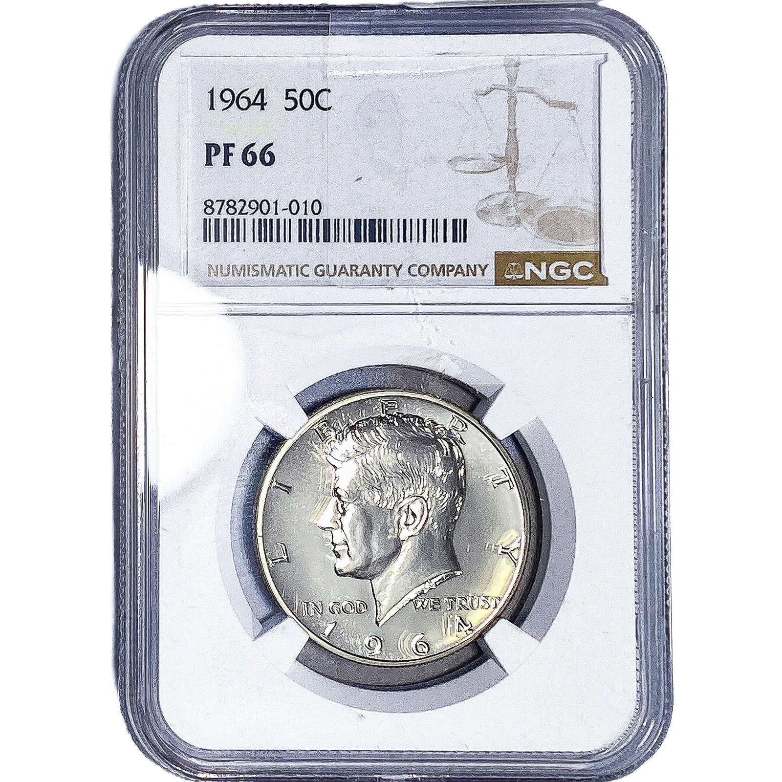 1964 Kennedy Half Dollar NGC PF66: 1964 Kennedy Half Dollar NGC PF66