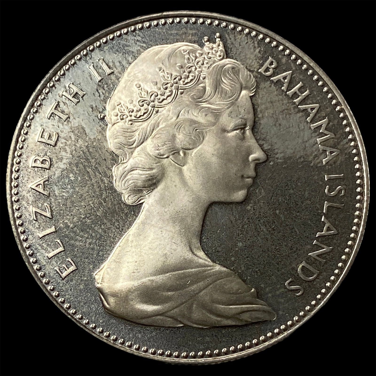 1970 Bahamas Silver Dollar KM 8 (1 of 2)