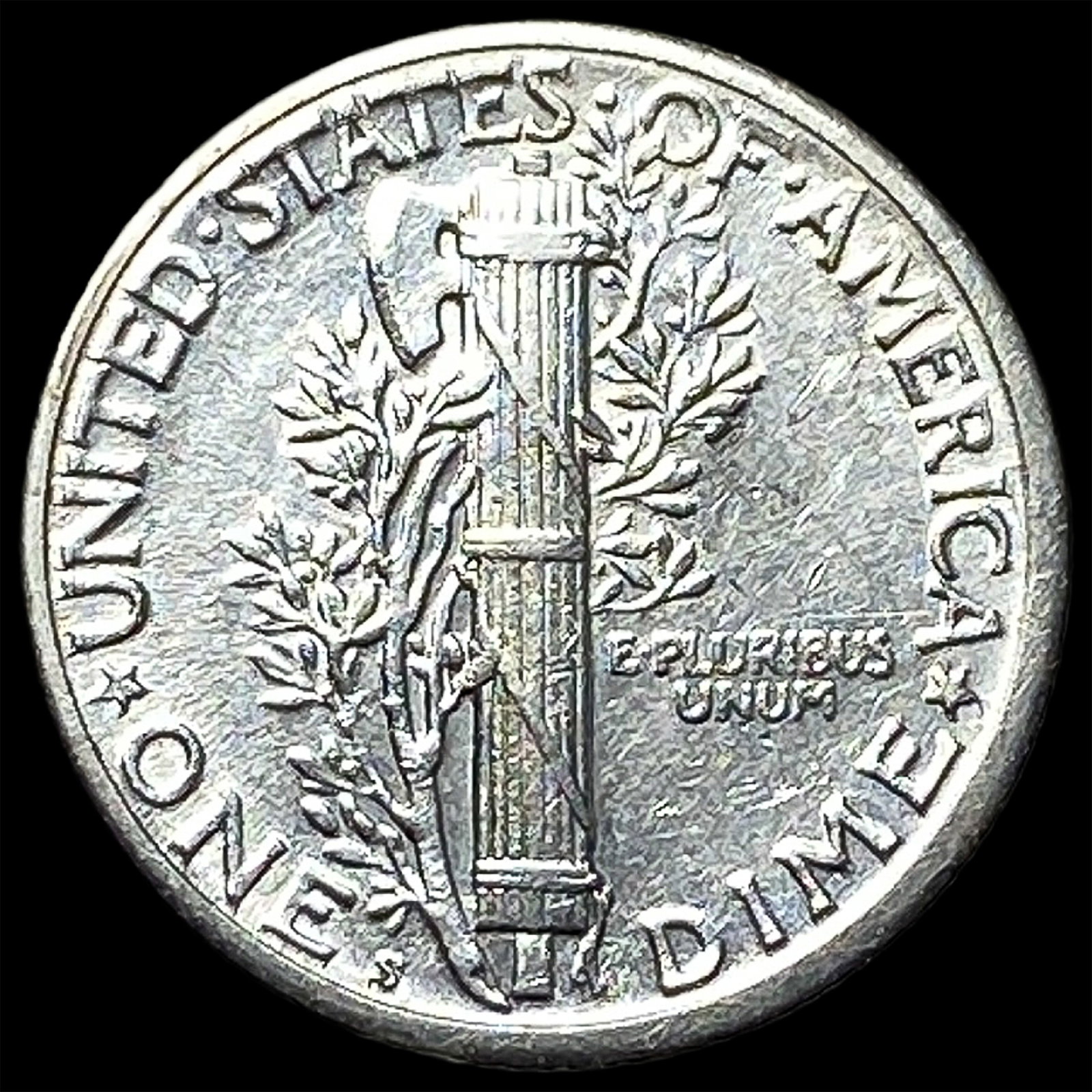1925-S Silver Mercury Dime CLOSELY UNCIRCULATED - 2