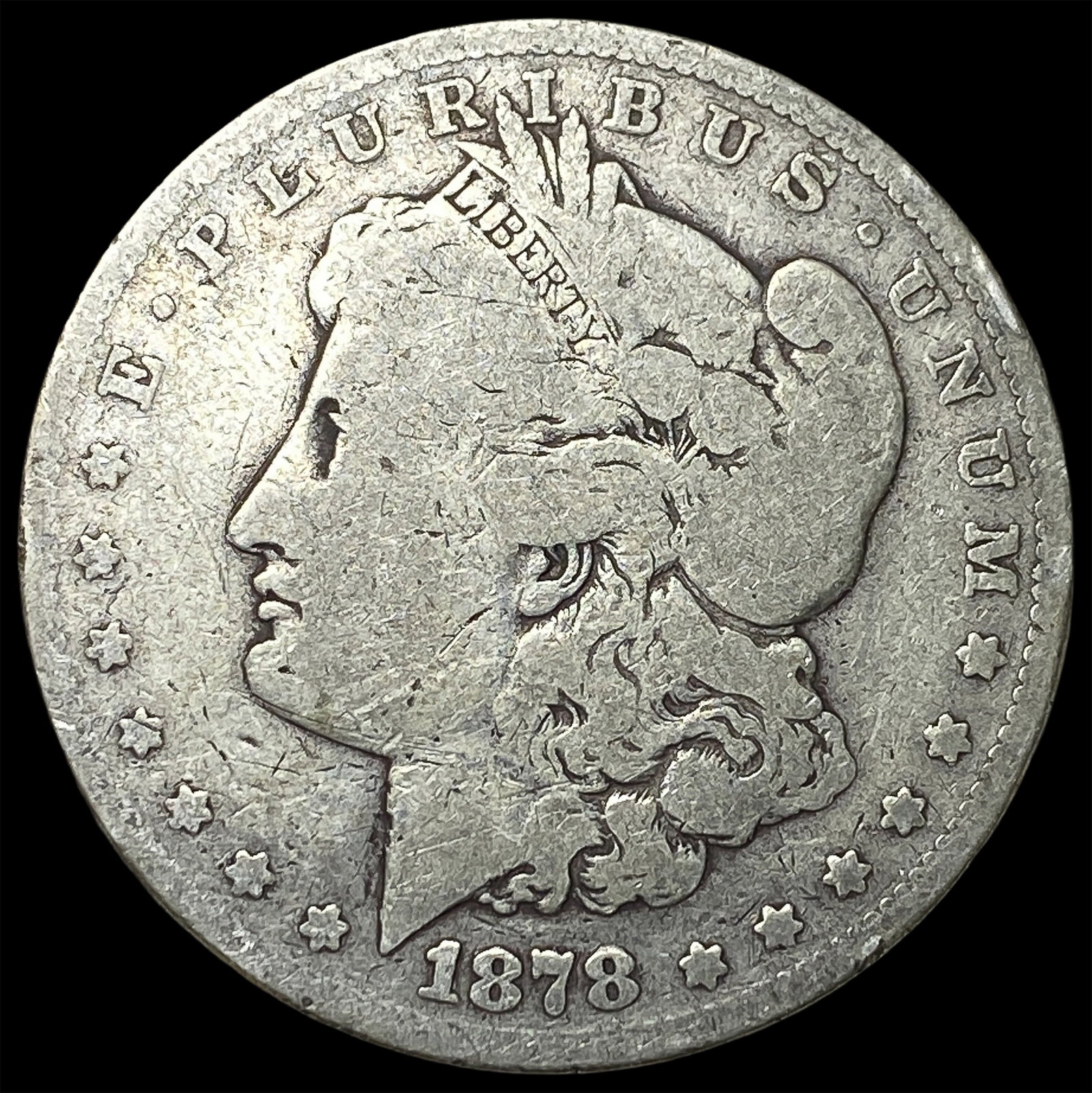 1878 8TF Silver Morgan Dollar NICELY CIRCULATED: 1878 8TF Silver Morgan Dollar NICELY CIRCULATED