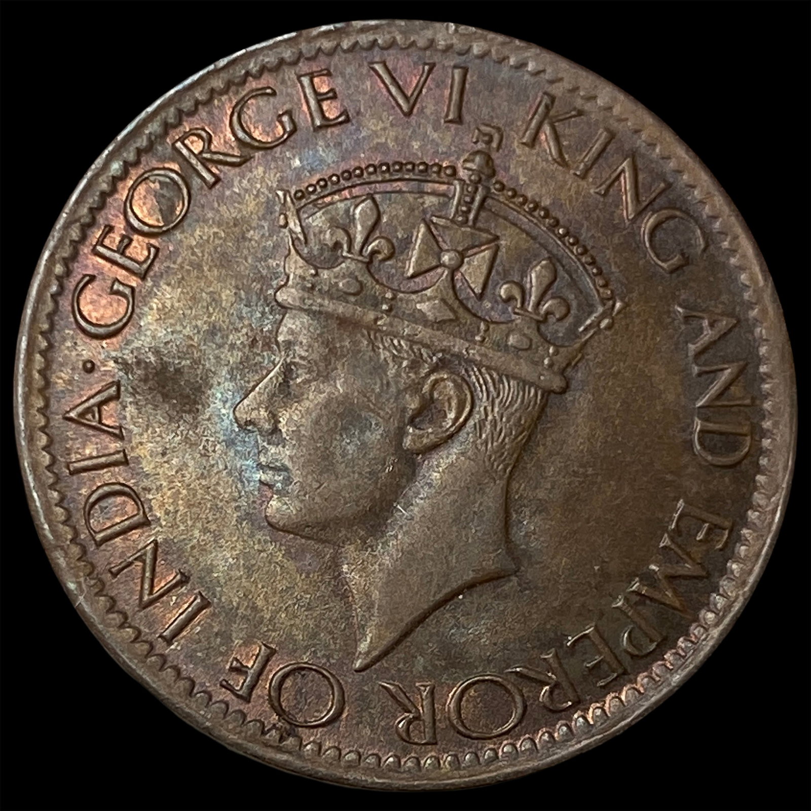 1945 Ceylon Bronze 1 Cent (1 of 2)