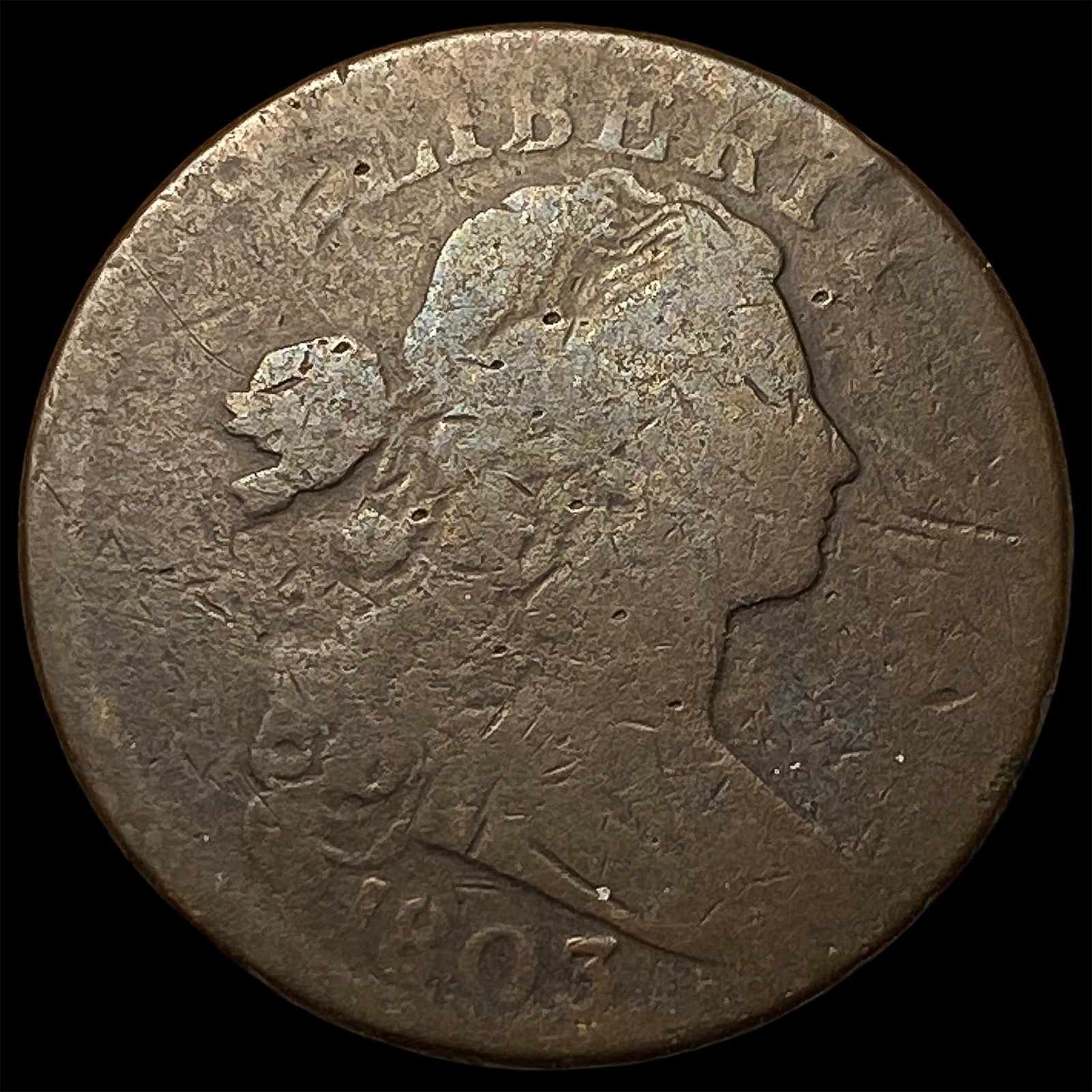 1803 Draped Bust Large Cent NICELY CIRCULATED (1 of 2)