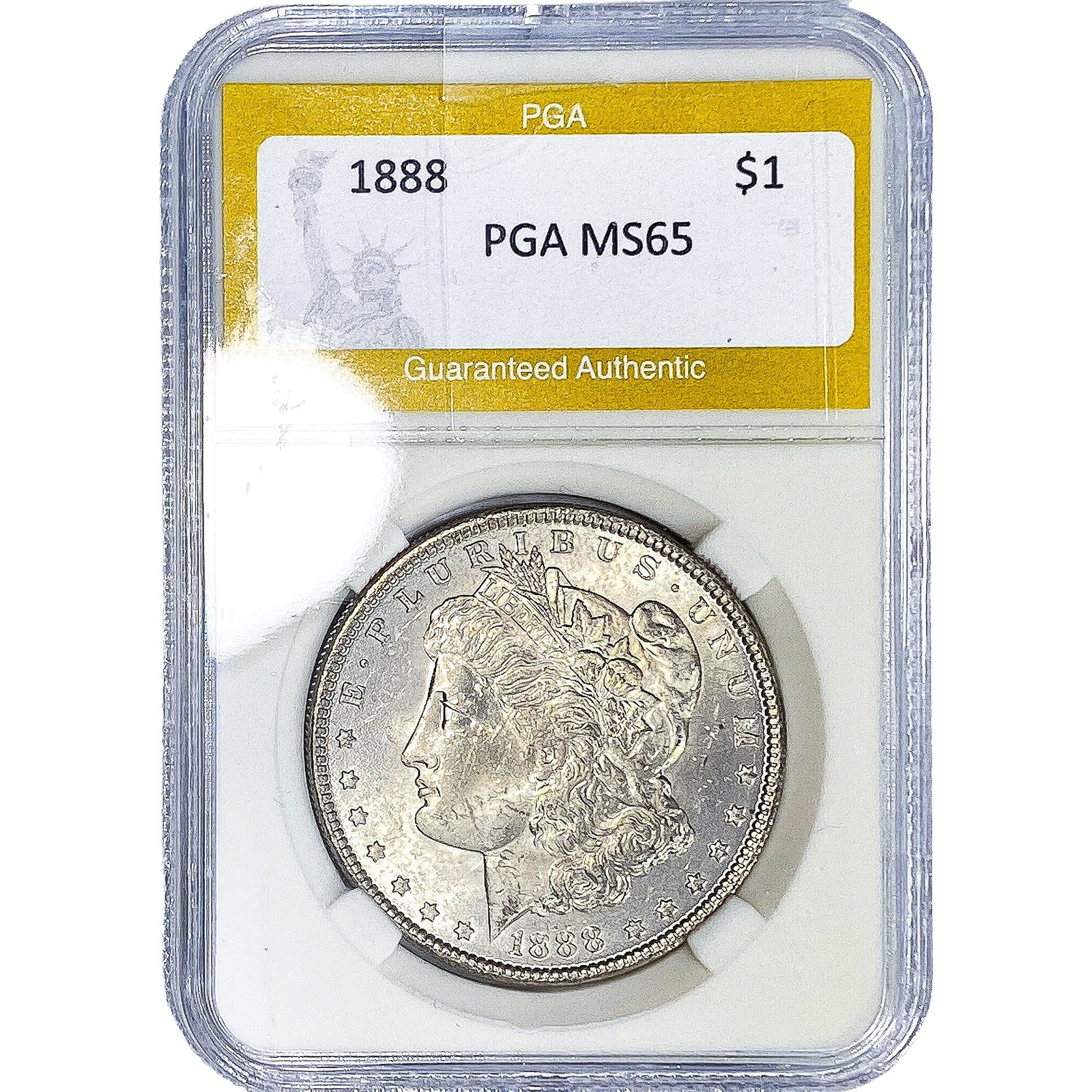 1888 Morgan Silver Dollar PGA MS65: 1888 Morgan Silver Dollar PGA MS65