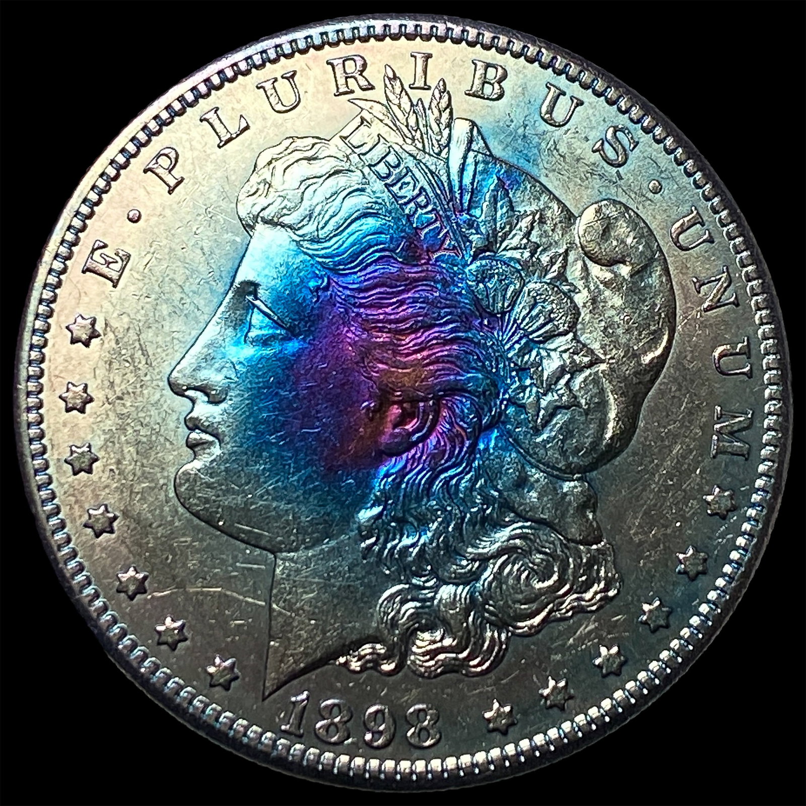 1898-S Toned Silver Morgan Dollar UNCIRCULATED (1 of 2)