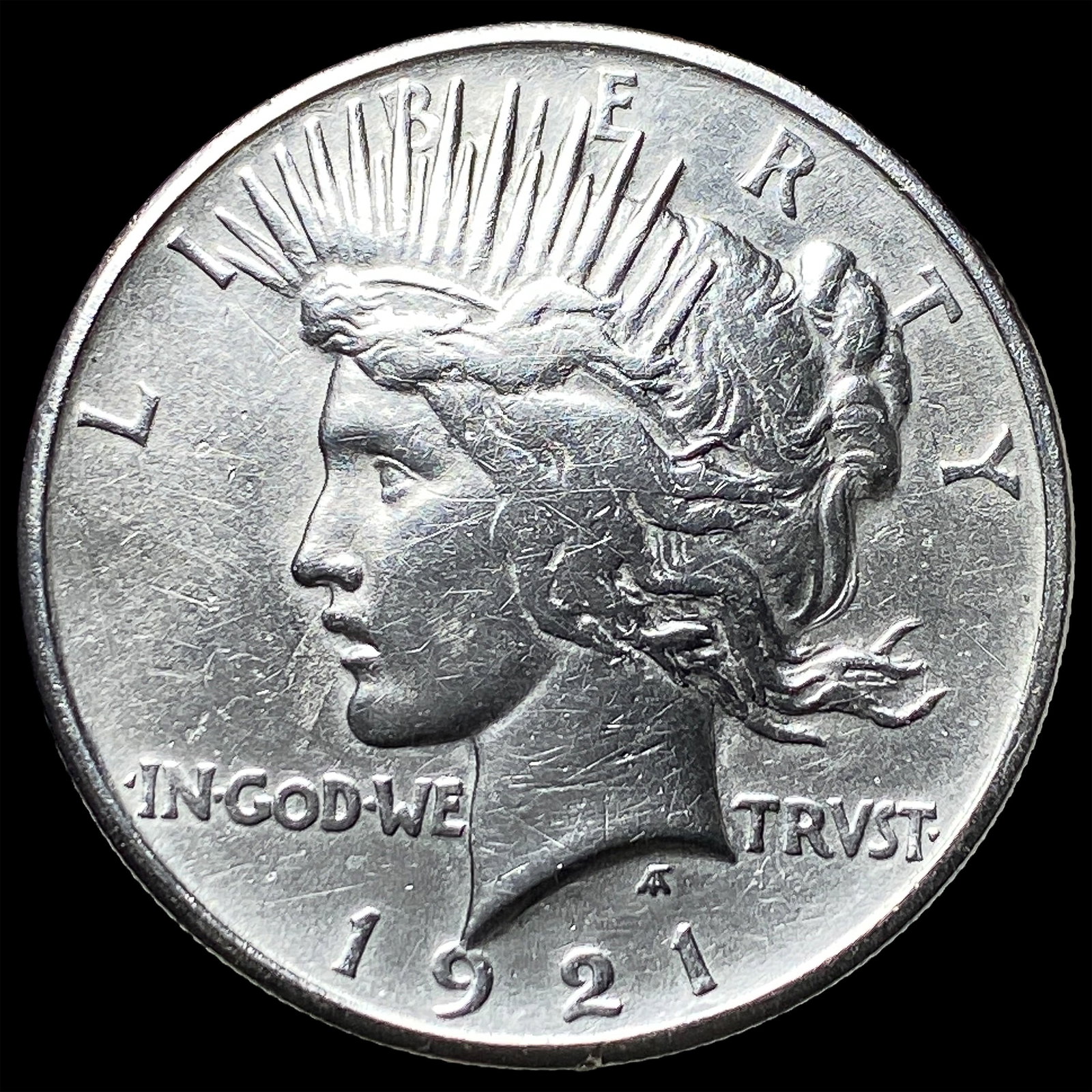 1921 Silver Peace Dollar CLOSELY UNCIRCULATED: 1921 Silver Peace Dollar CLOSELY UNCIRCULATED